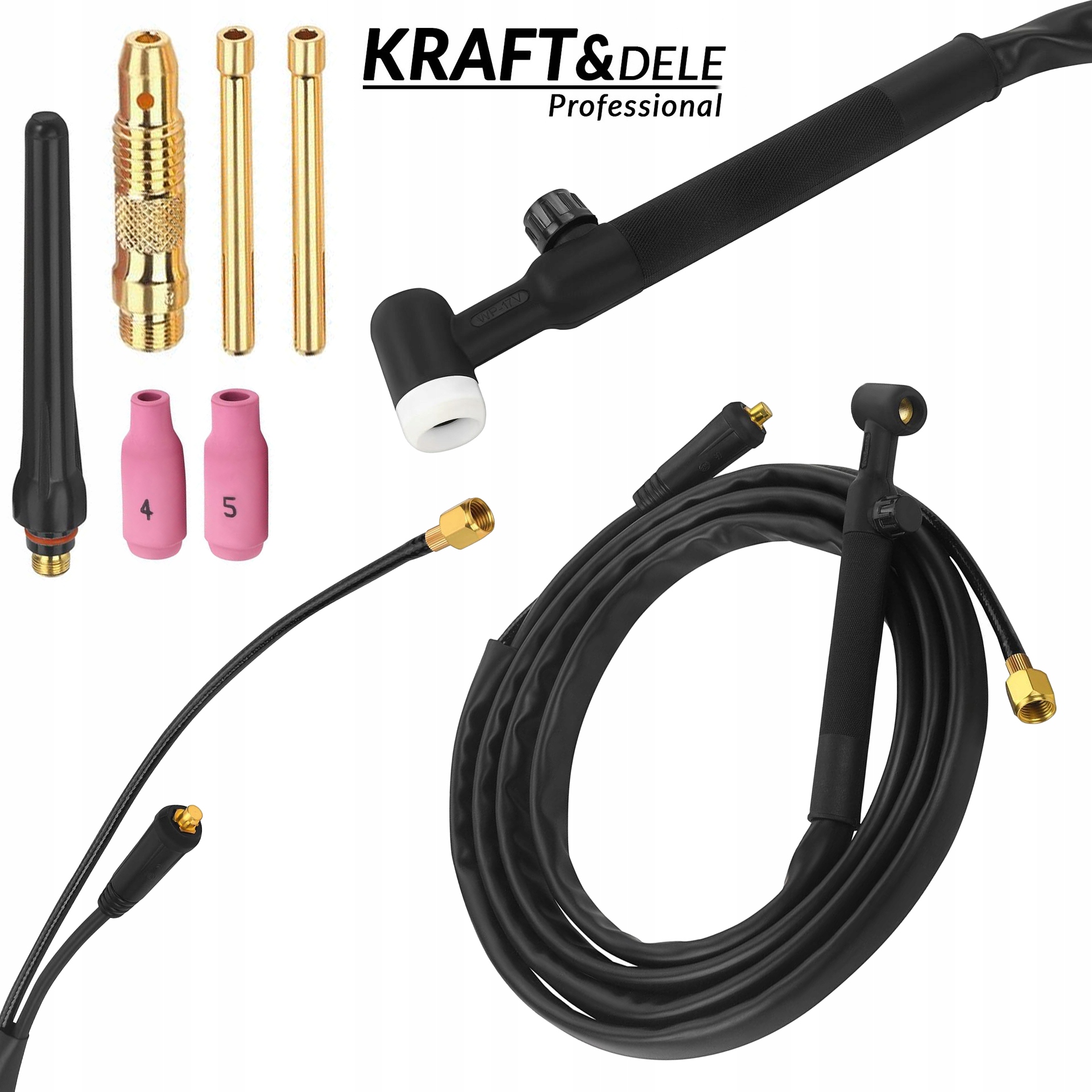 Uchwyt Spawalniczy Tig Lift 3M Dysze Przewód Wtyki Kraft&Dele