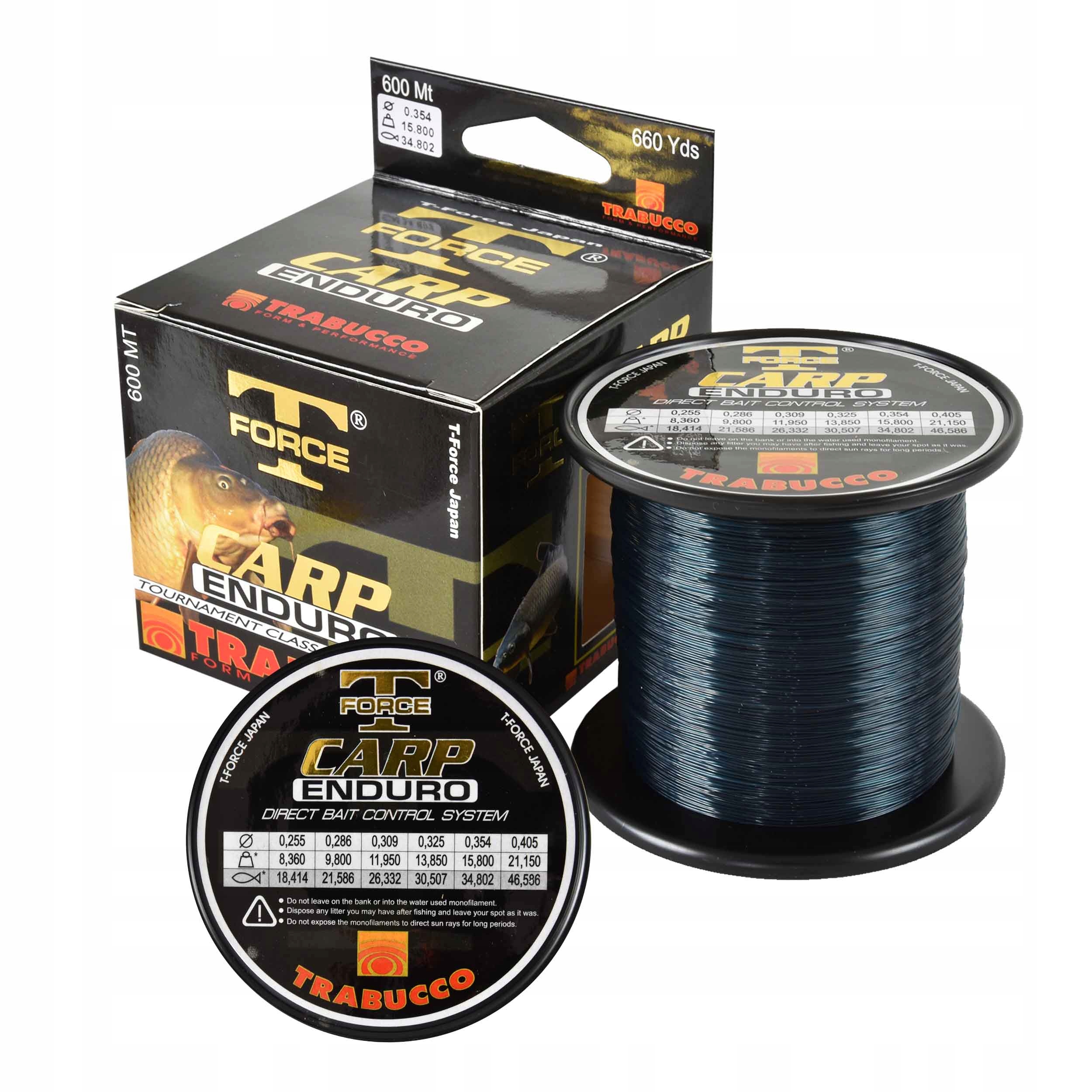 Żyłka karpiowa japońska Trabucco T-Force Carp Enduro 0,35mm 600m 15,80kg