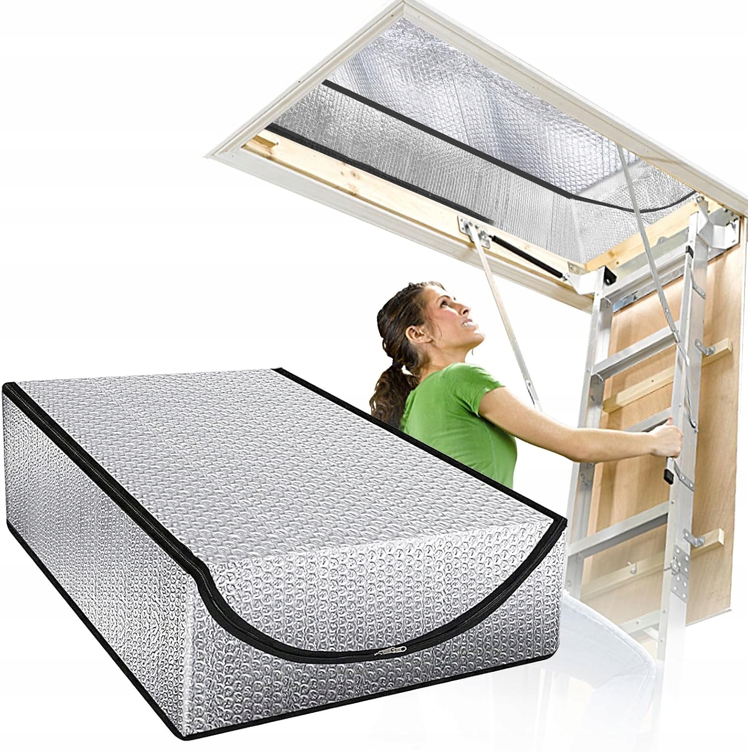 Izolační Kryt Schodů Do Podkroví S Zipem, Voděodolný