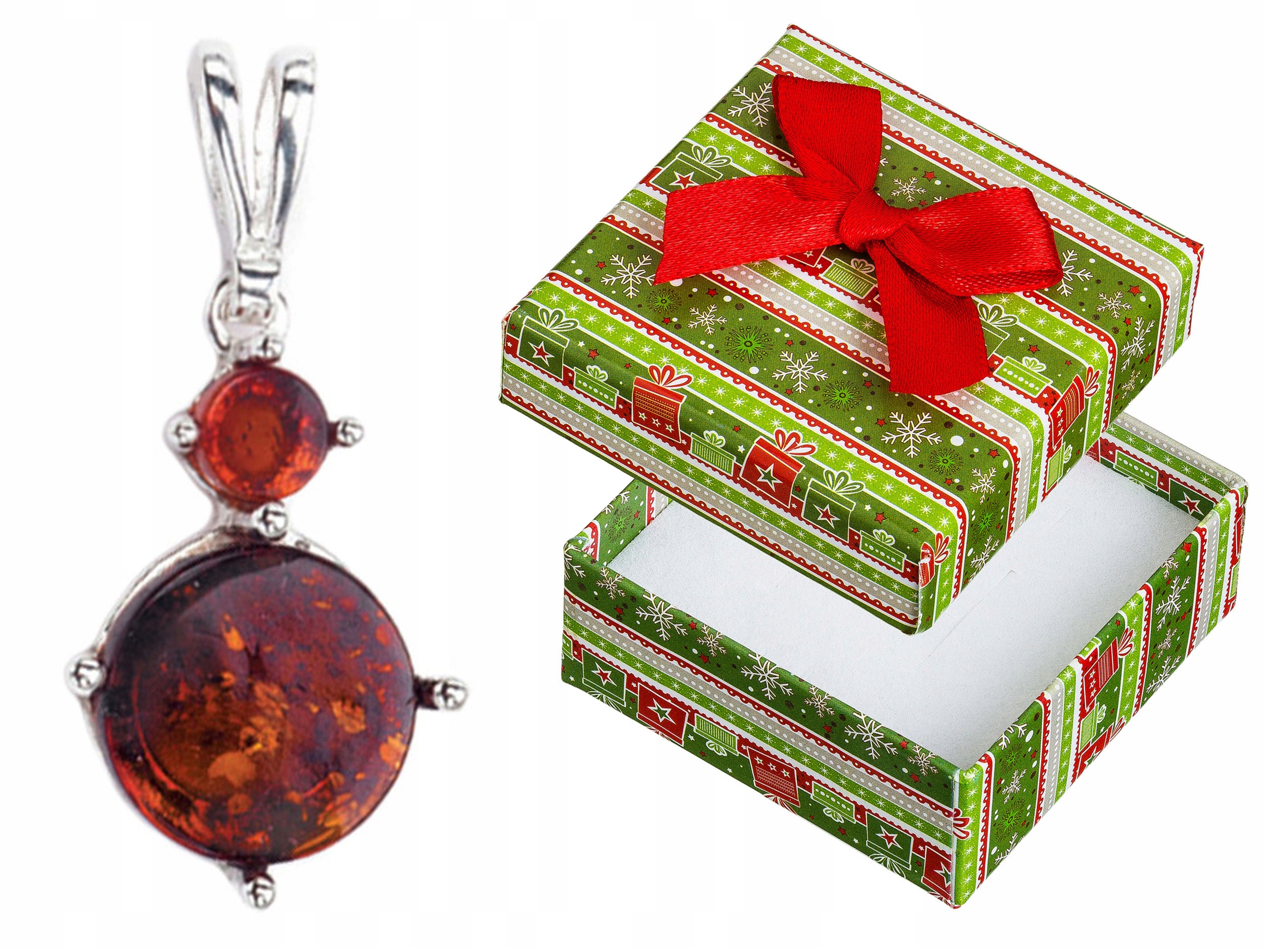 Stříbrný přívěsek Kolečka s jantarem Elegantní dámský Přívěsek Kola Kolo