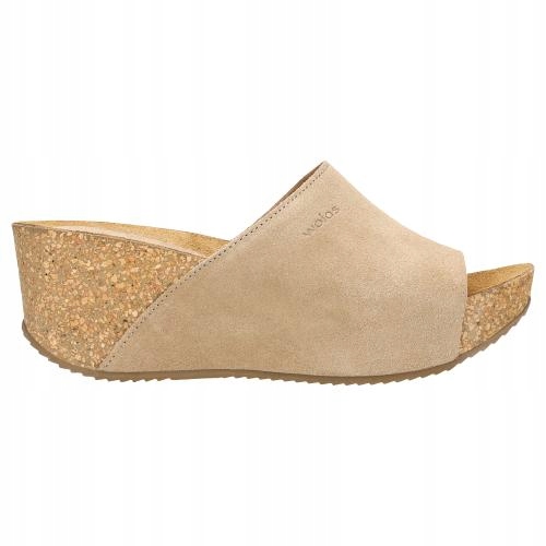 

Buty Wojas Klapki damskie skóra beżowe r. 40