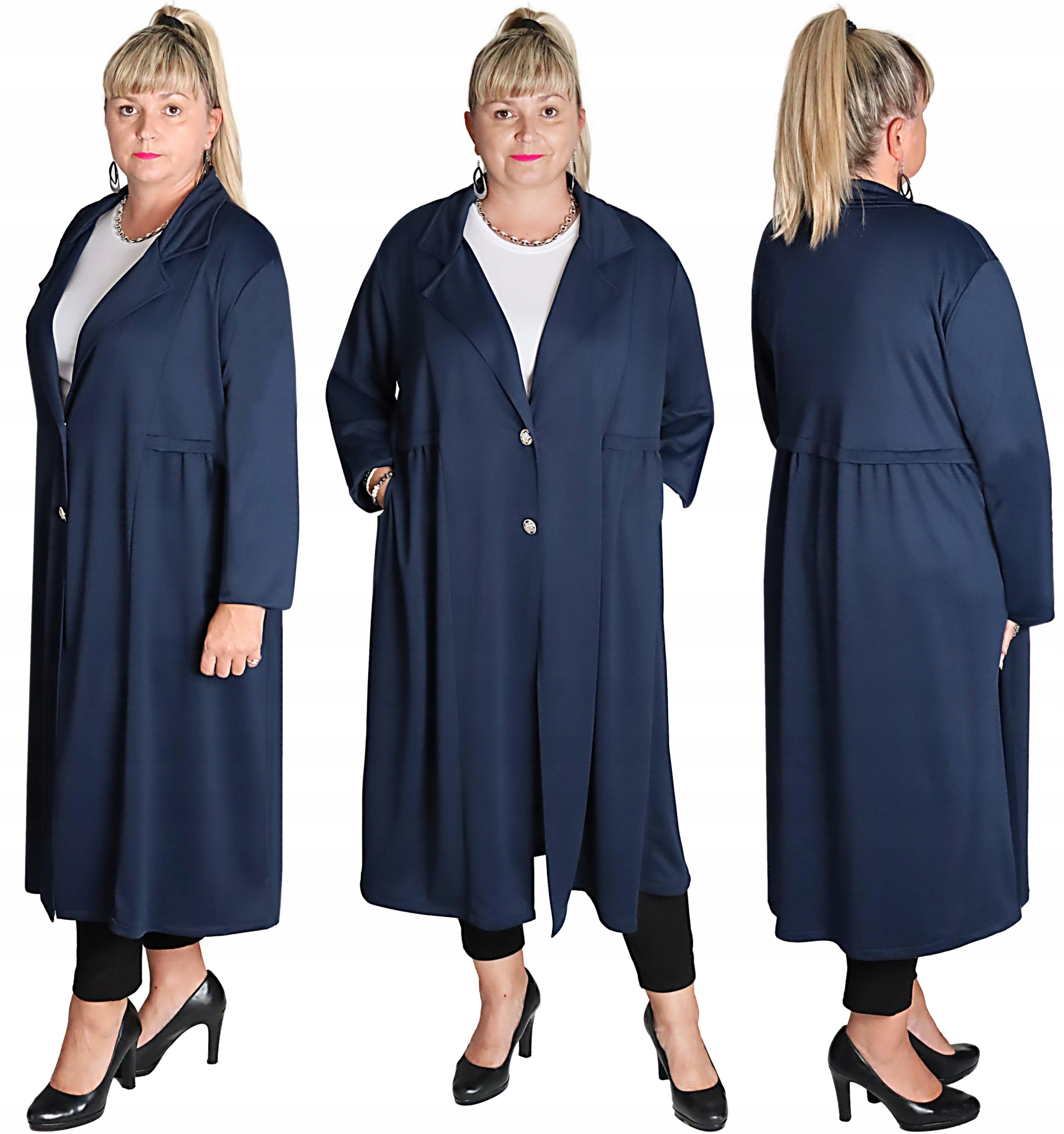 Elegantní Kabátek v barvě Námořnická Modrá vel 54