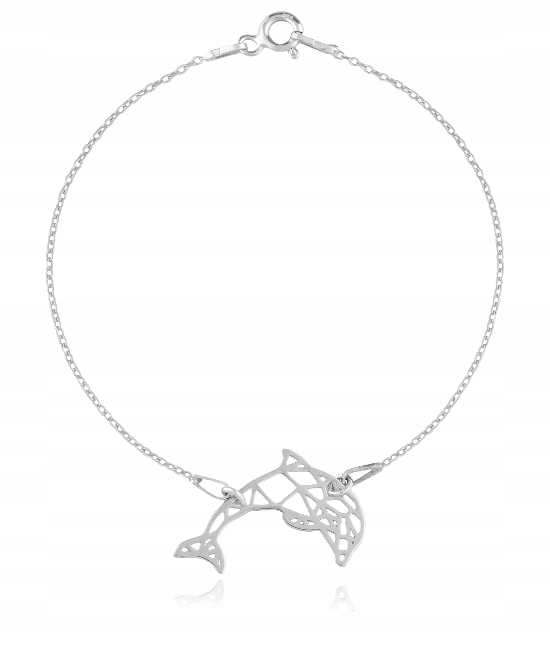 

Bransoletka celebrytka delfin origami srebro 925