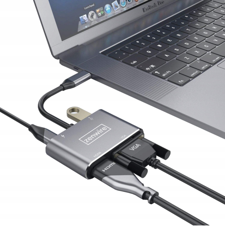 ADAPTER HUB Przejściówka USB-C Adapter 4W1 HDMI 4K VGA USB 3.0 Zenwire EAN (GTIN) 5904507520595