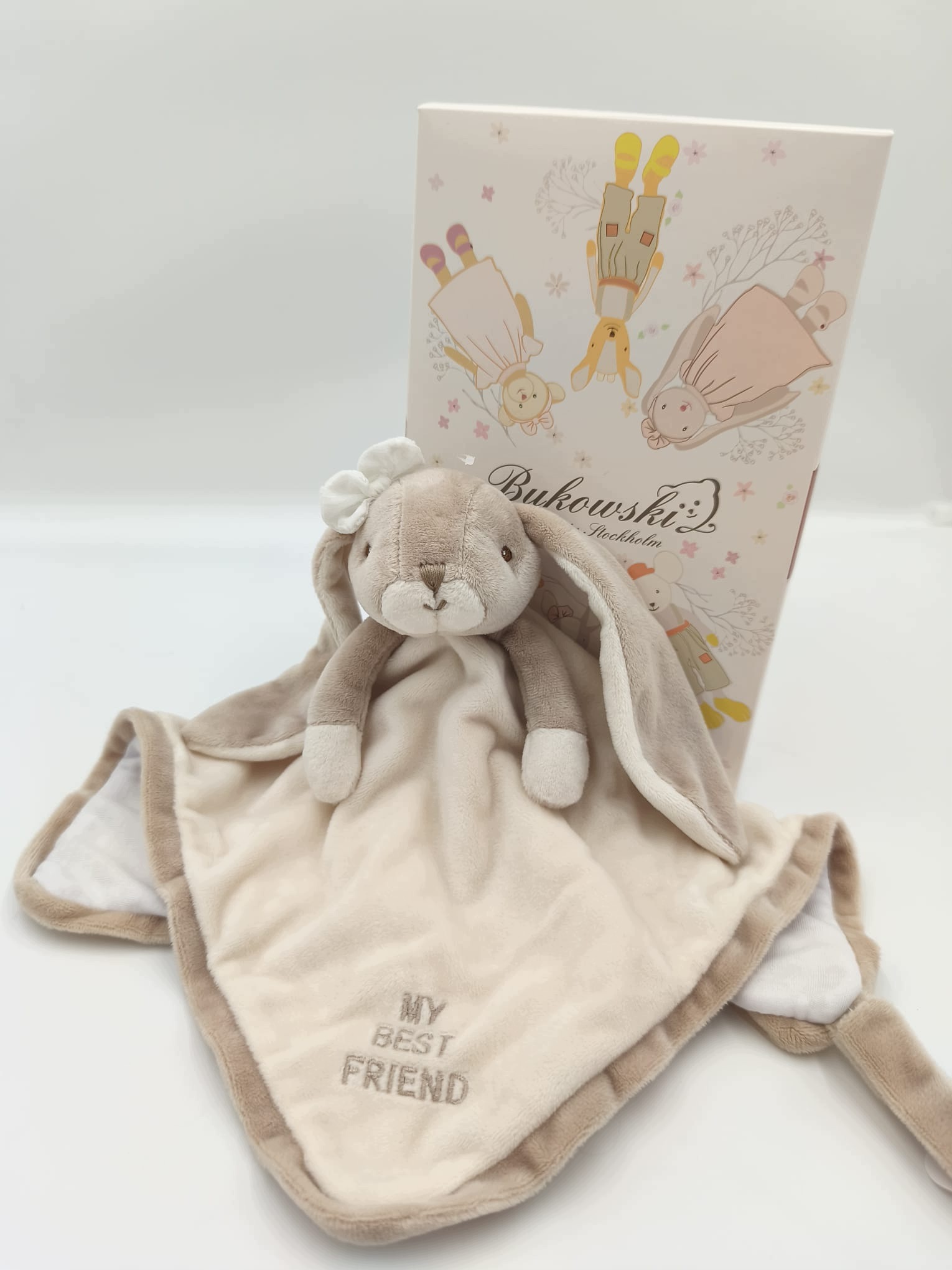 Przytulanka Króliczek Lena w pudełku prezentowym, 30 cm (Bukowski Design)