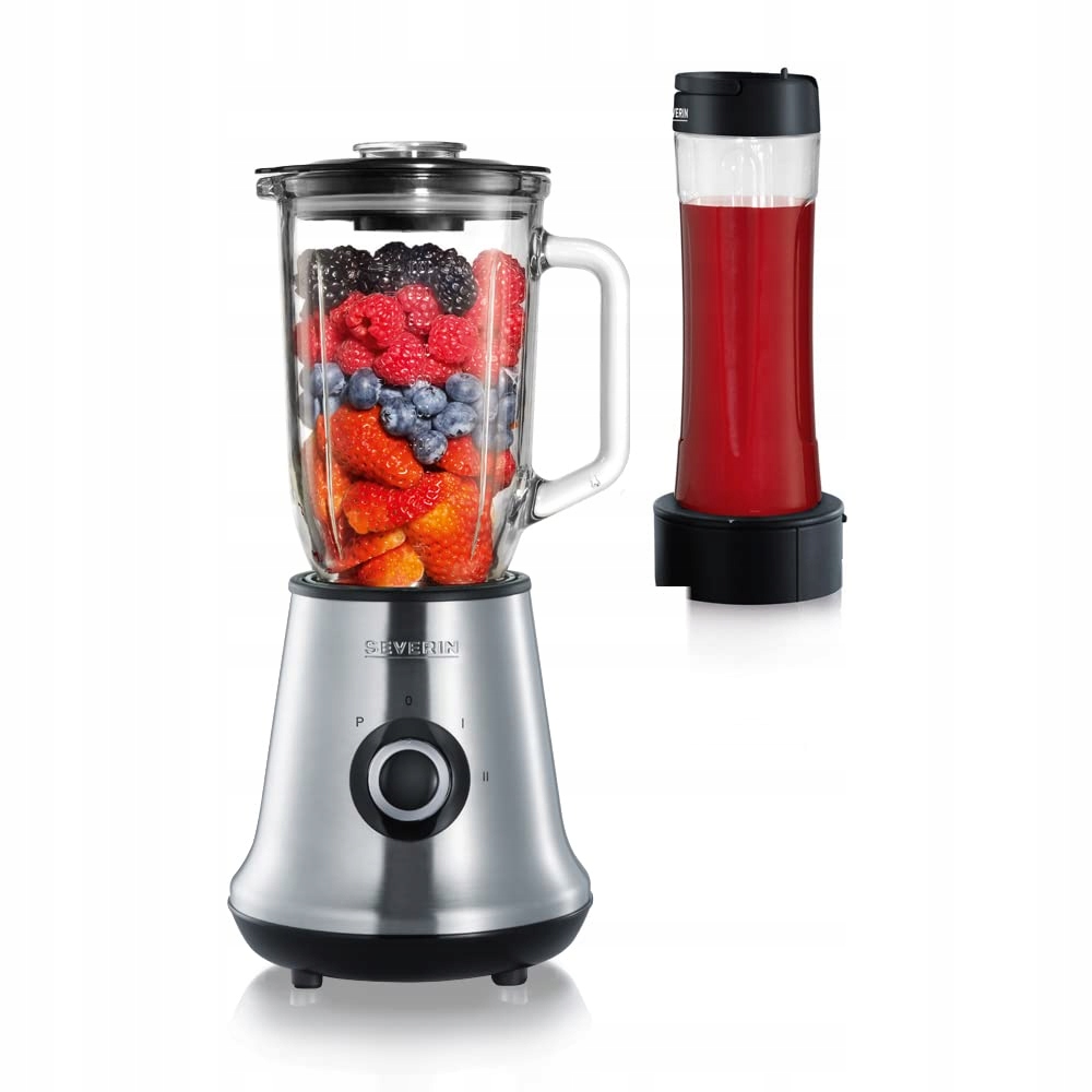 SEVERIN Mikser Kuchenny 2w1 Blender Kielichowy 500W Stal Nierdzewna — miniatura 2