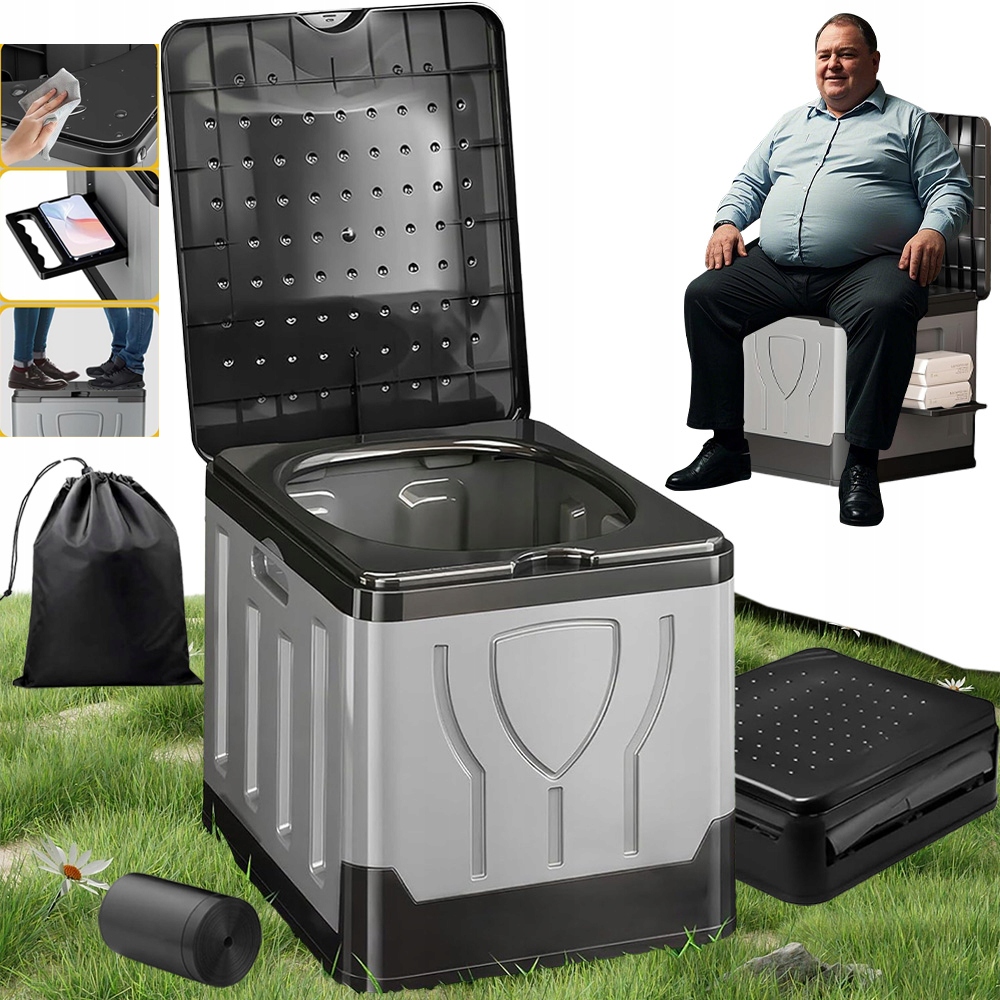 Turistická Toaleta Přenosná Kempingová Skládací Mobilní Wc Stan Pozemek