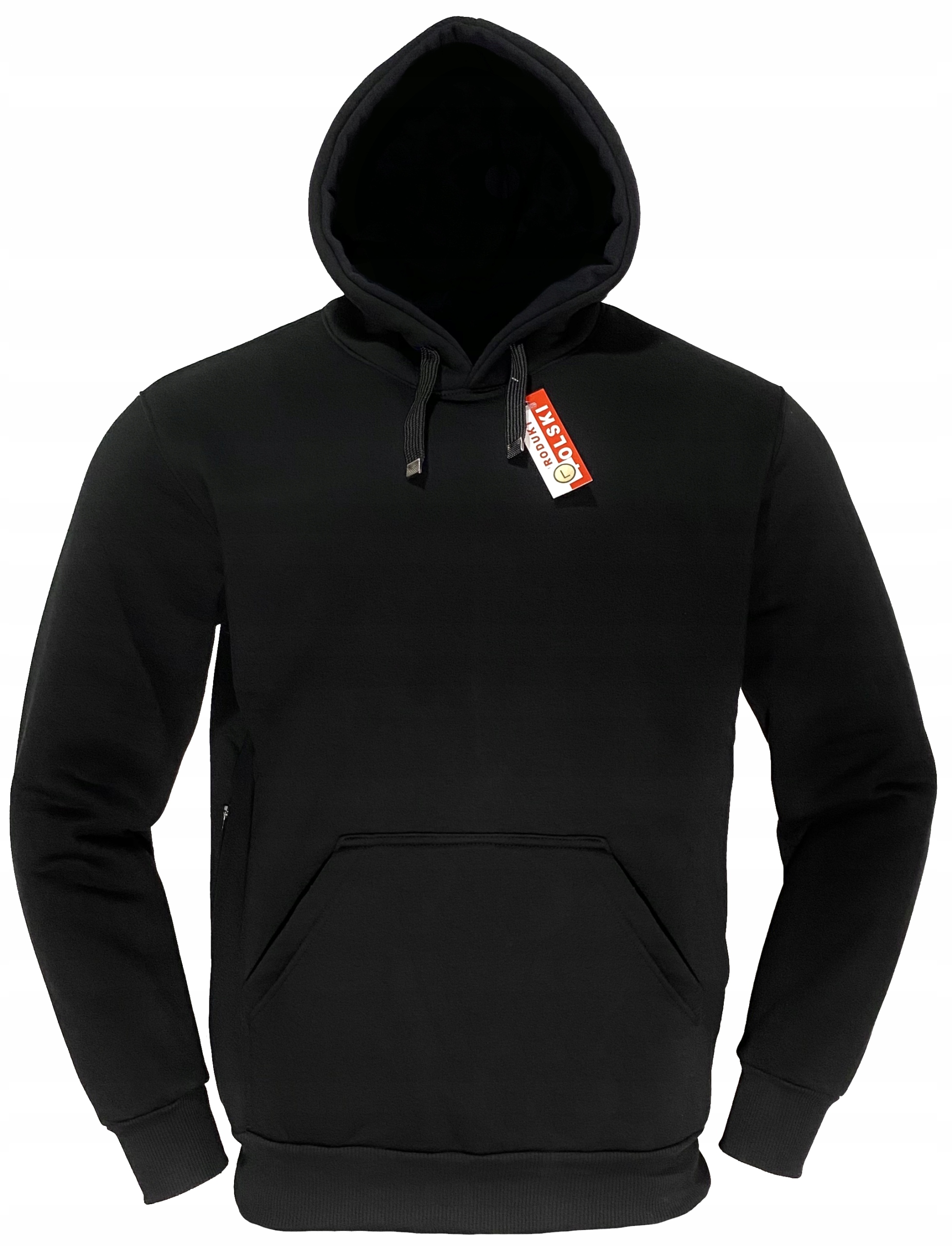 Mikina s klokaní kapsou černá, vysoká kvalita premium vel. L