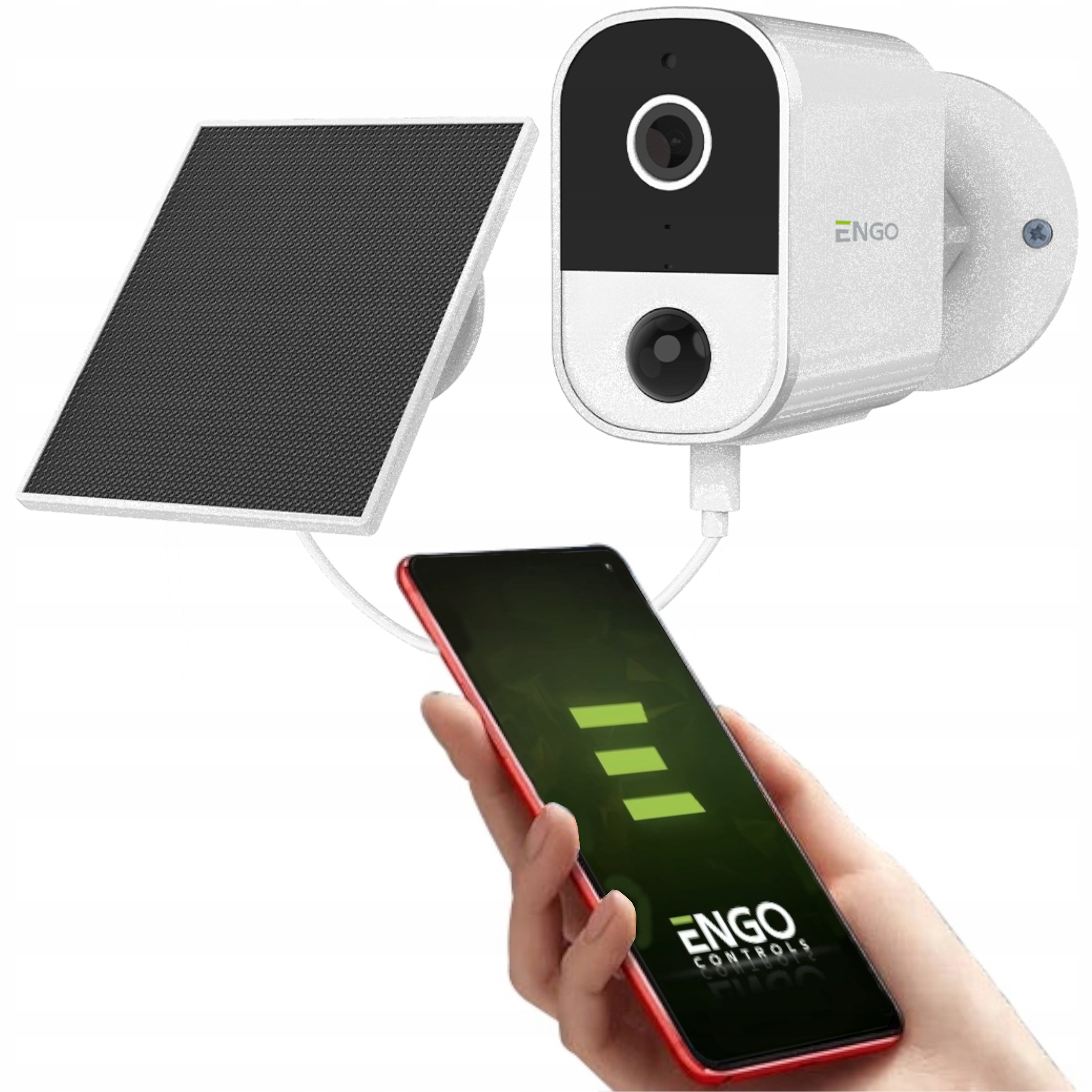 Kamera Smart Wi-Fi Engo Ecam-solar so solárnym panelom 4MP bezdrôtová