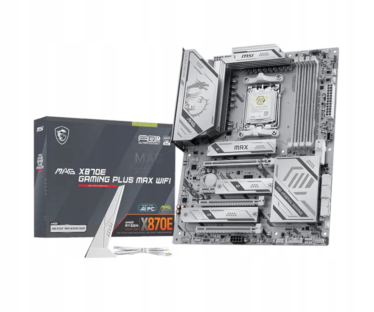 Płyta główna Msi Mag X870E Gaming Plus Max Wifi 7 Atx AM5 4xDDR5 3xM.2 5GbE