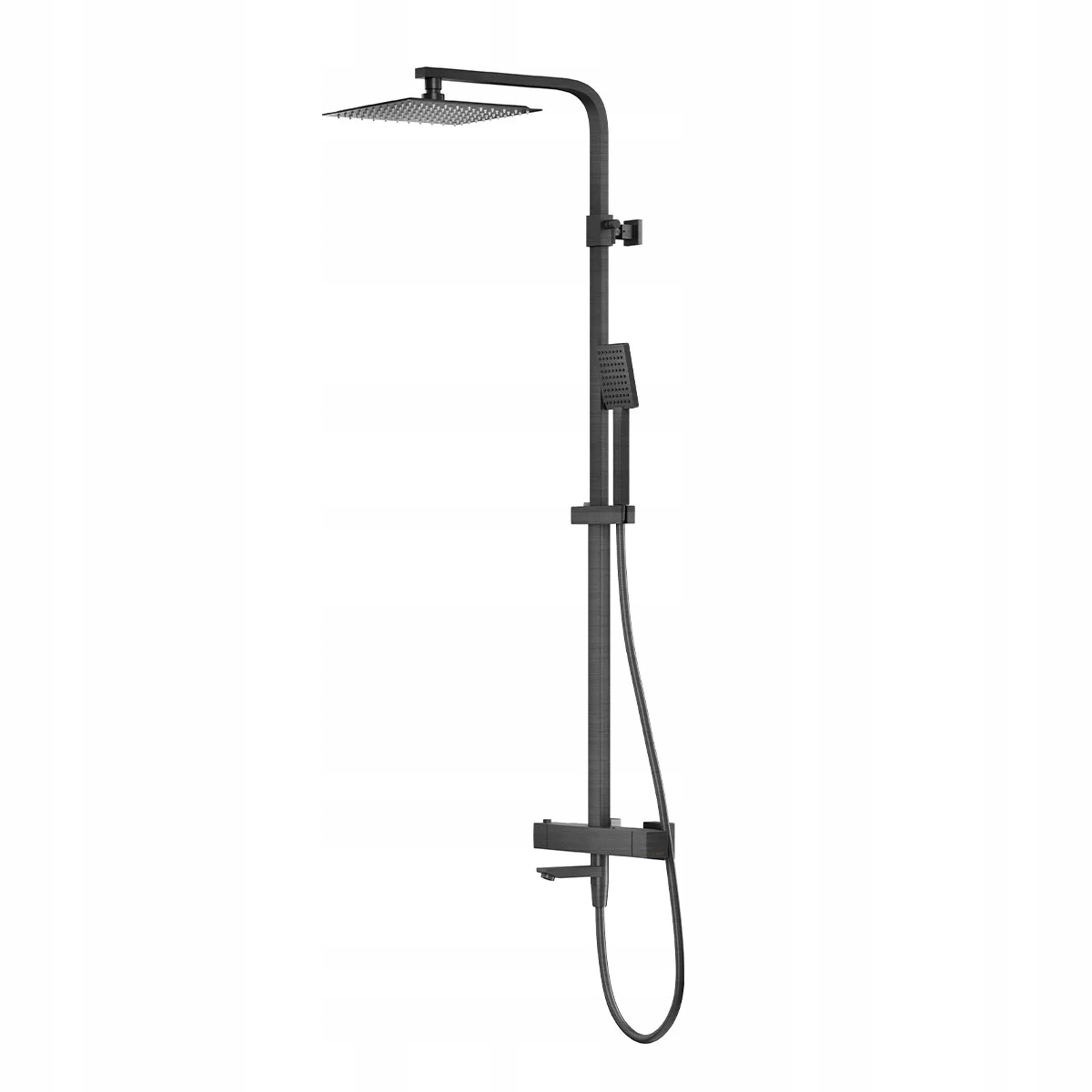 Zestaw natryskowy z termostatem Kolumna Corsan Ango Deszczownica 25cm Wylew