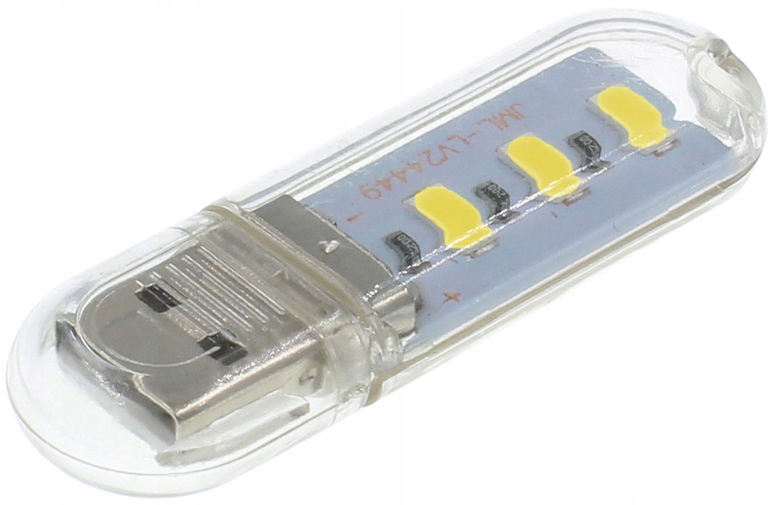 Mini Lampka USB 5V 3 x Dioda LED SMD USB PowerBank Kod producenta ML USB 3LED ciepła
