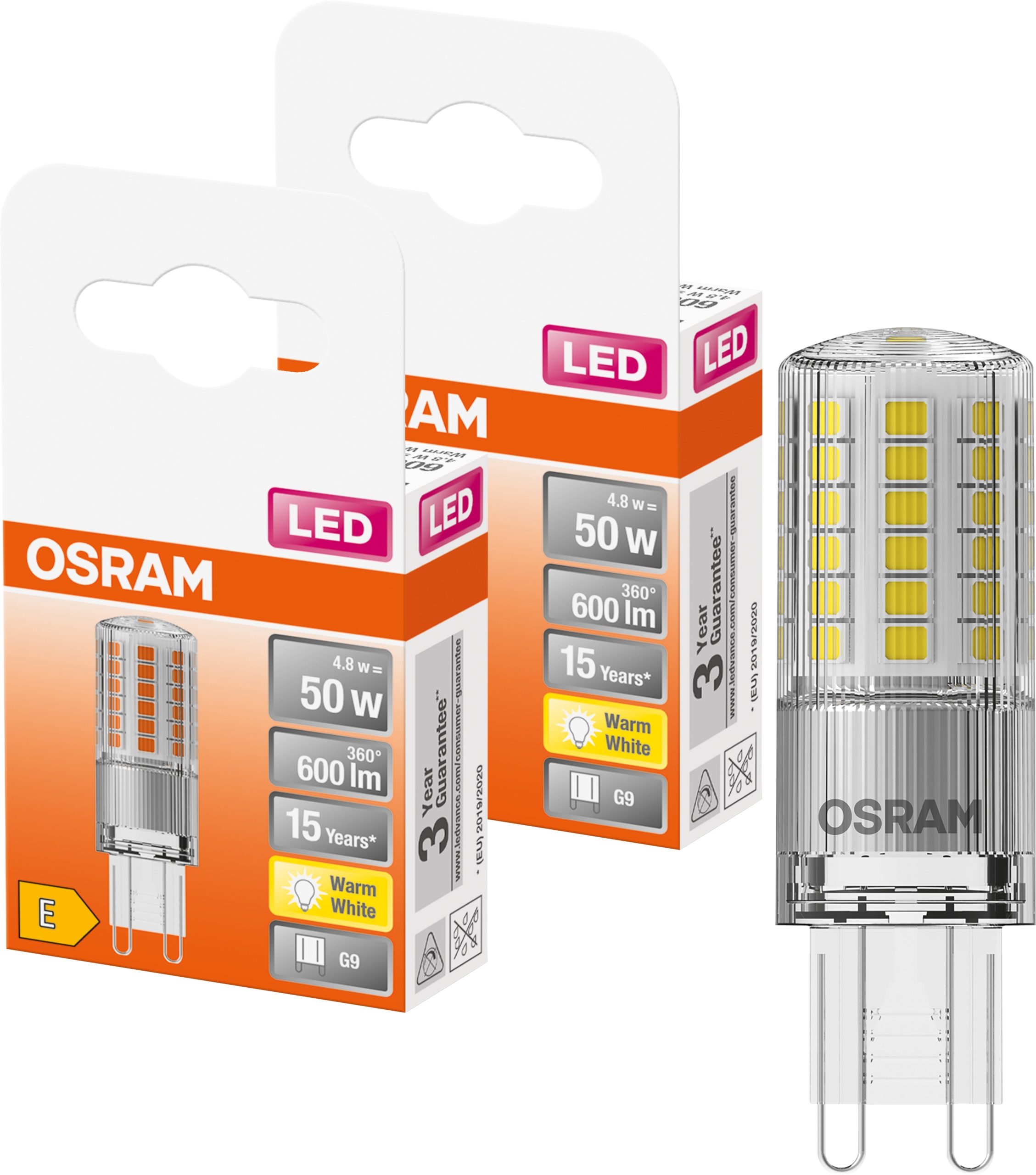 

2x Żarówka Led G9 Kapsułka 4,8W 50W 600lm Osram