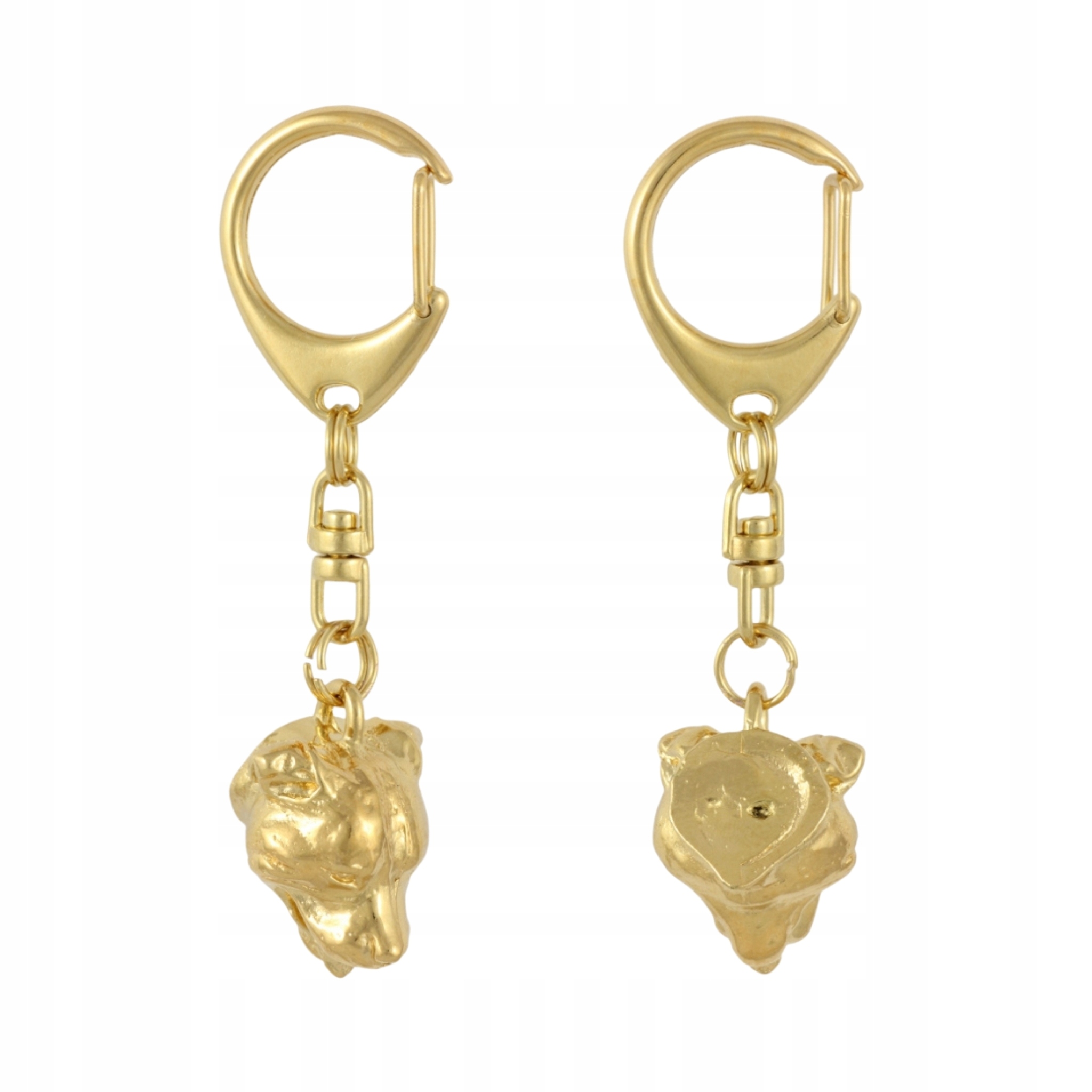 Staffordshire Bull Terrier, Staffik, Staffi – pozlacený přívěsek na klíče na klíče