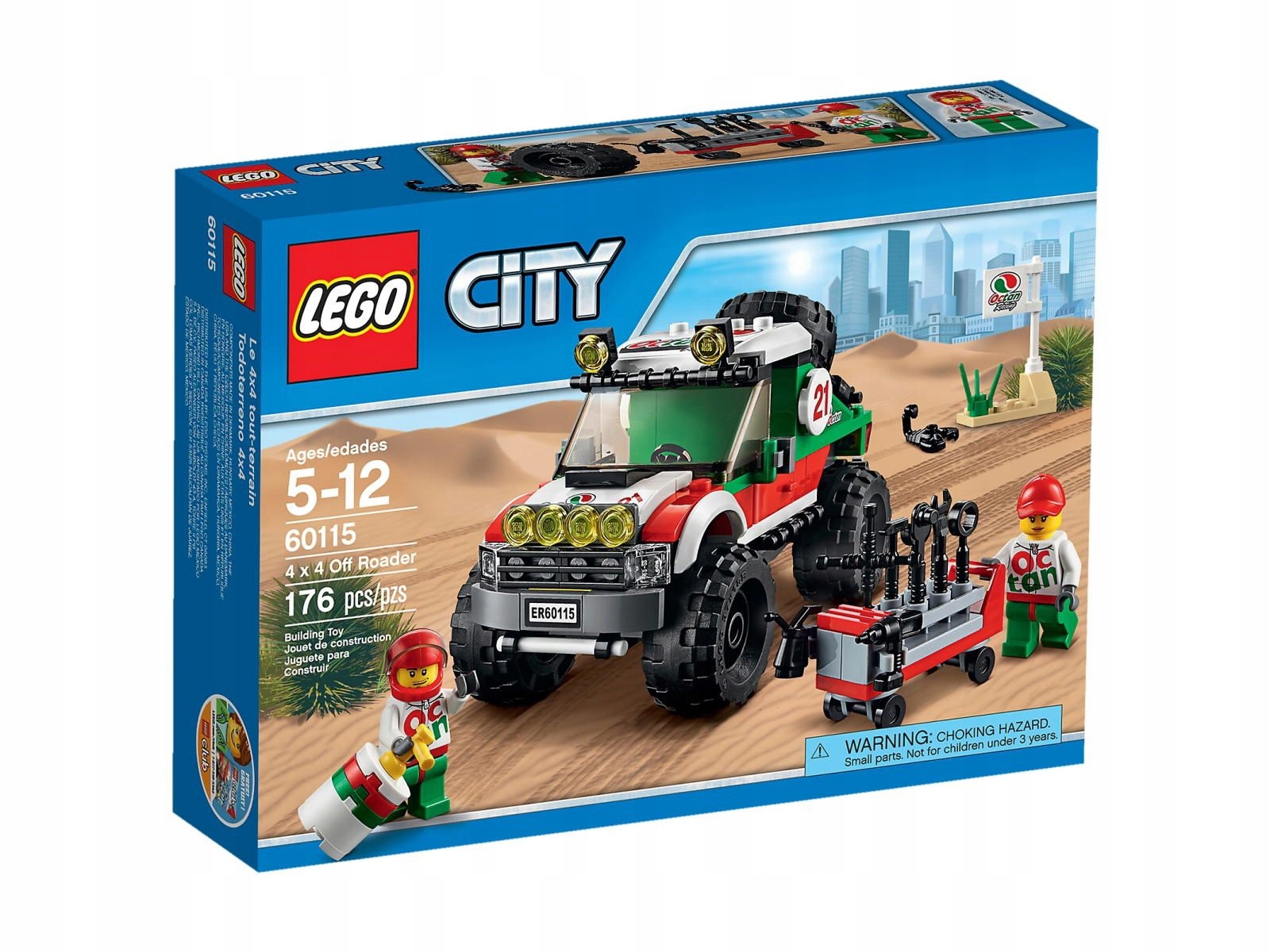 Lego City 60115 Terénní 4x4 Off Roader Stavebnice Závod Quad Nové