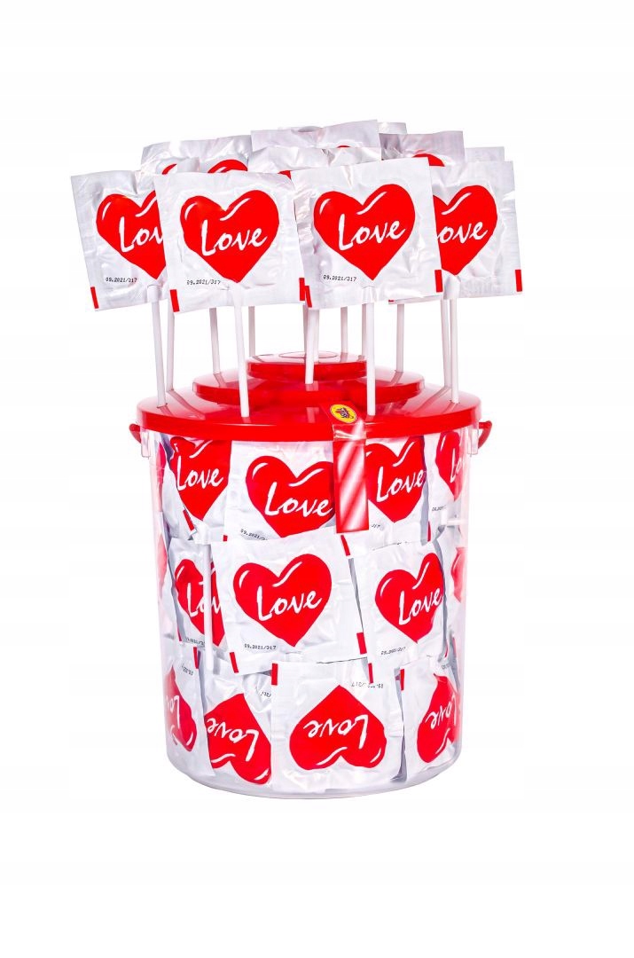 Levně 2x Lízátko srdce Love 80x12g