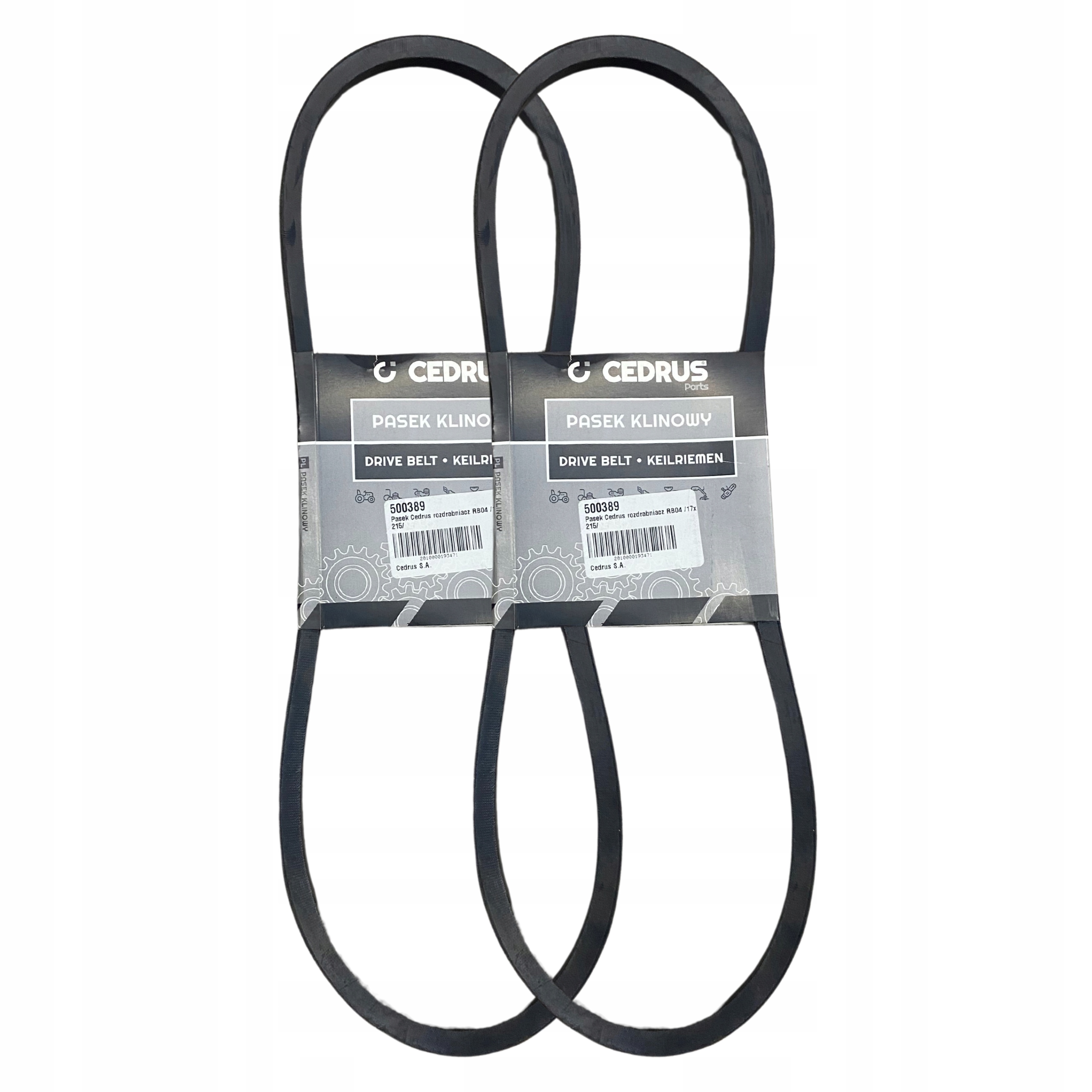 Pasek Klinowy Rozdrabniacz Cedrus RB04 RB04PRO-E 2 Sztuki 17x1215 Oryginał