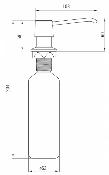 Dozownik płynu do mycia naczyń Deante ZZZ 000D Stan opakowania oryginalne