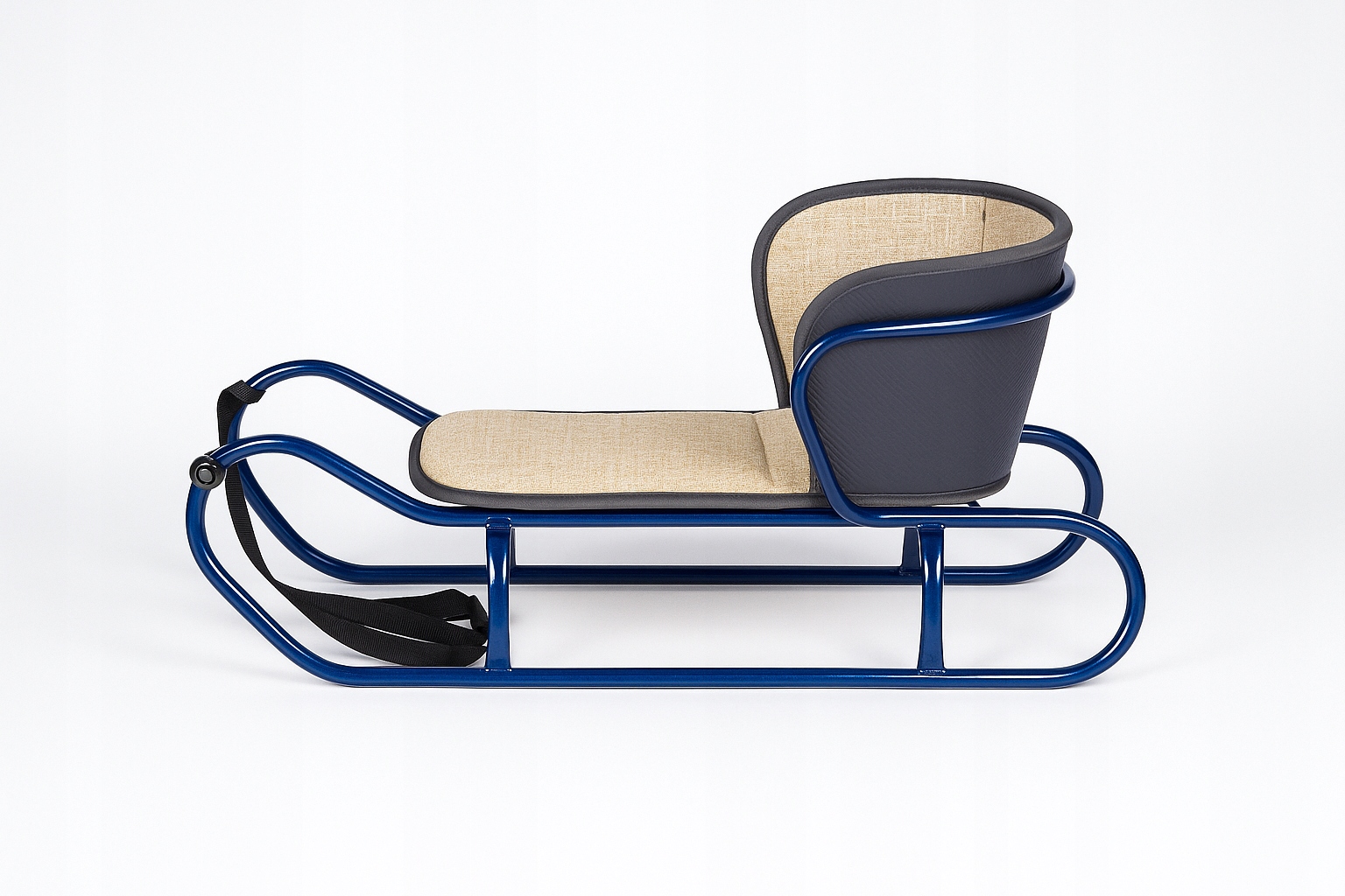 Sanki Metalowe dziecięce z oparciem materacyk – Wybór Koloru, Polskie