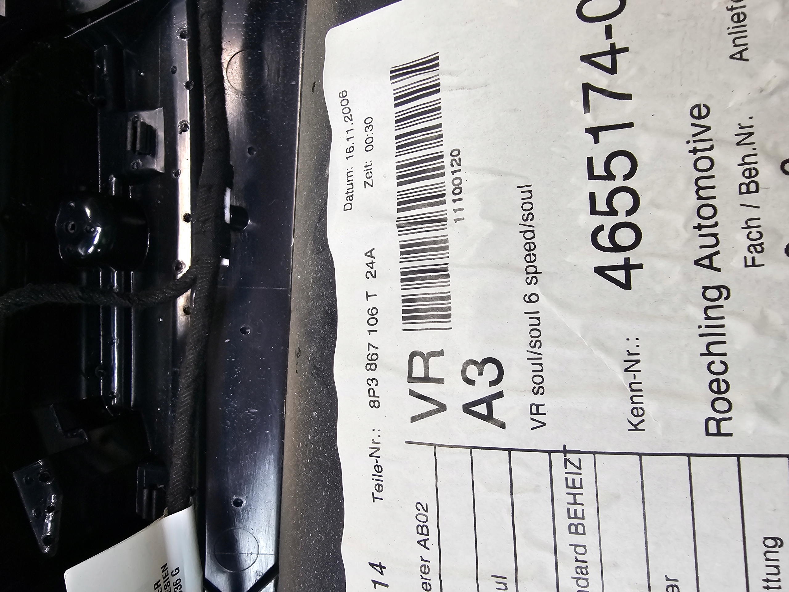 side door right front AUDI A3 8P 8P1867106T EUROPA