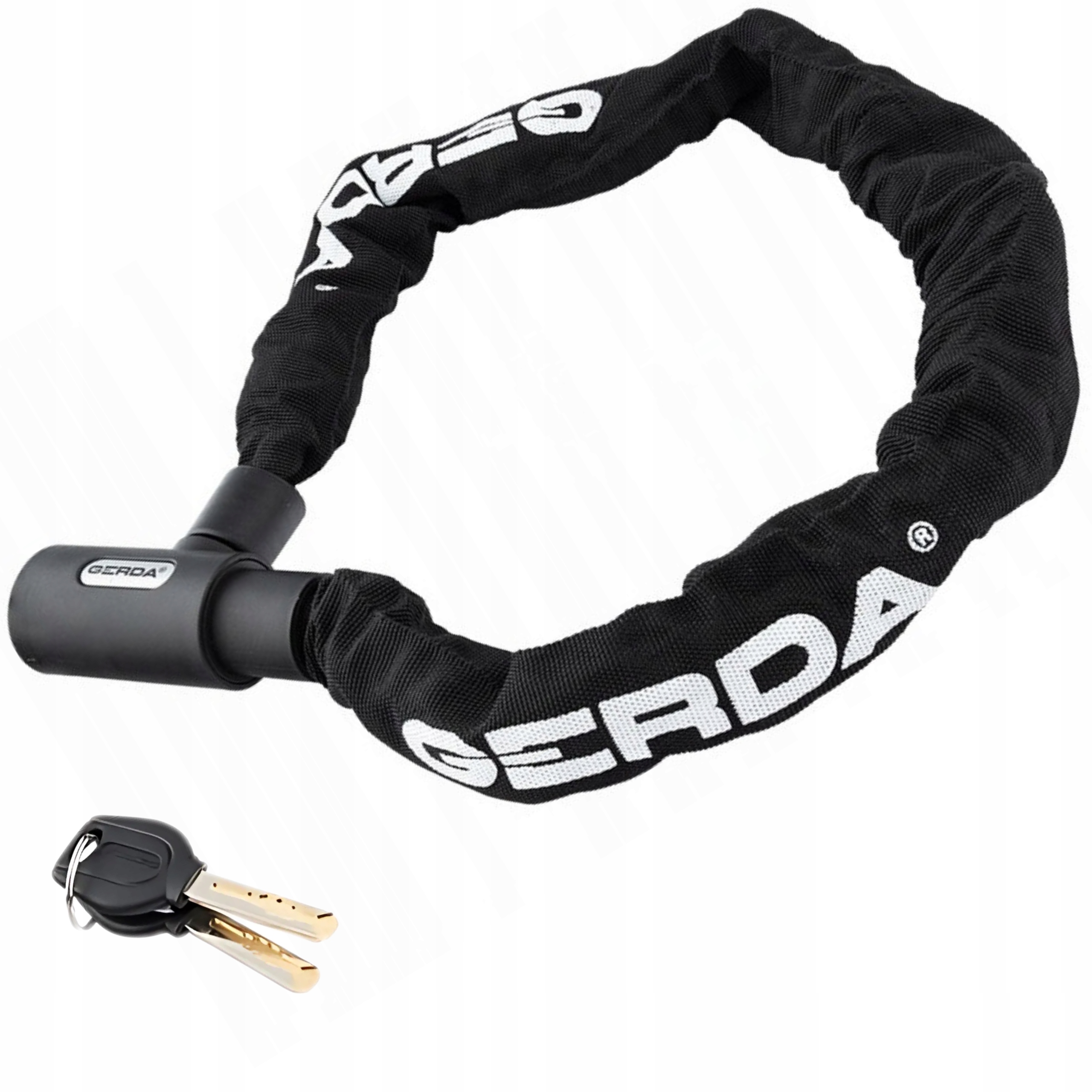 ZABEZPIECZENIE ROWEROWE ŁAŃCUCH ZAPIĘCIE ROWERU GERDA CONTRA 900/6V GRATIS Długość 90 cm