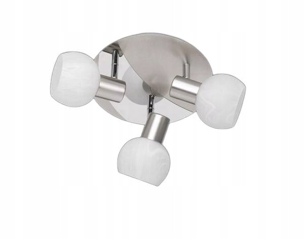 Stropní svítidlo reflektory, bílá stínítka, stříbrná Rl