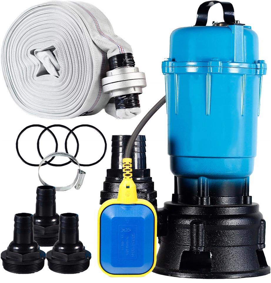 Čerpadlo Na Špinavú Vodu S Čistou Žumpou S Drvičom Hadica 2'' 30 M Plavák