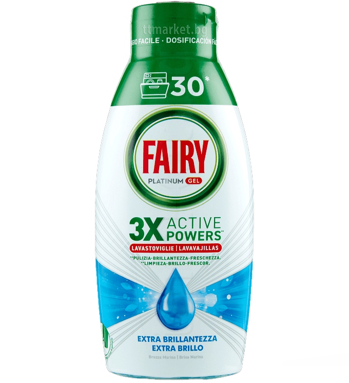 

Fairy Platinum Gel Żel do Zmywarki Extra Brillo