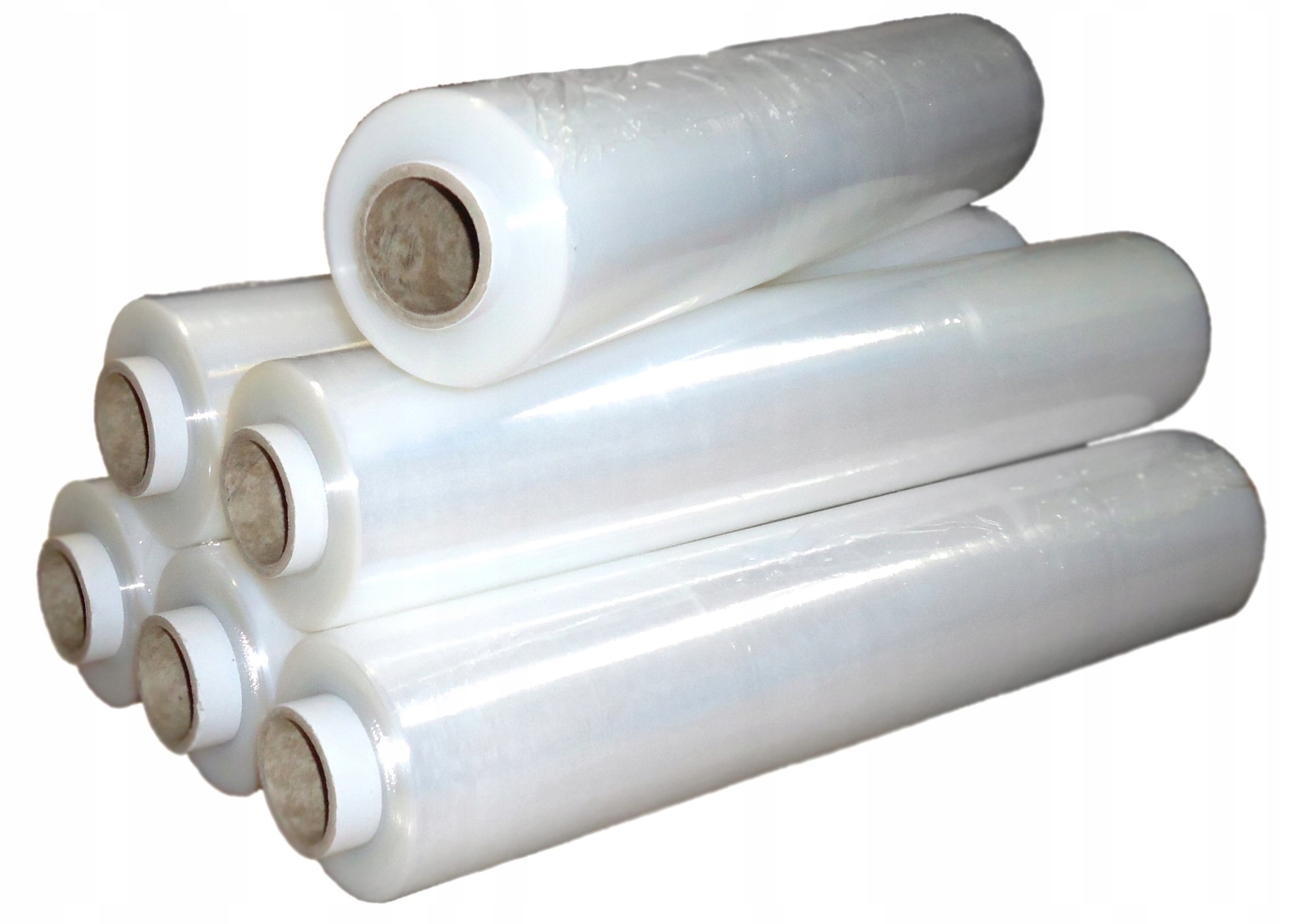 FOLIA STRETCH 3KG X 10SZT CIENKA TULEJA BEZBARWNA XL DO PAKOWANIA PACZEK