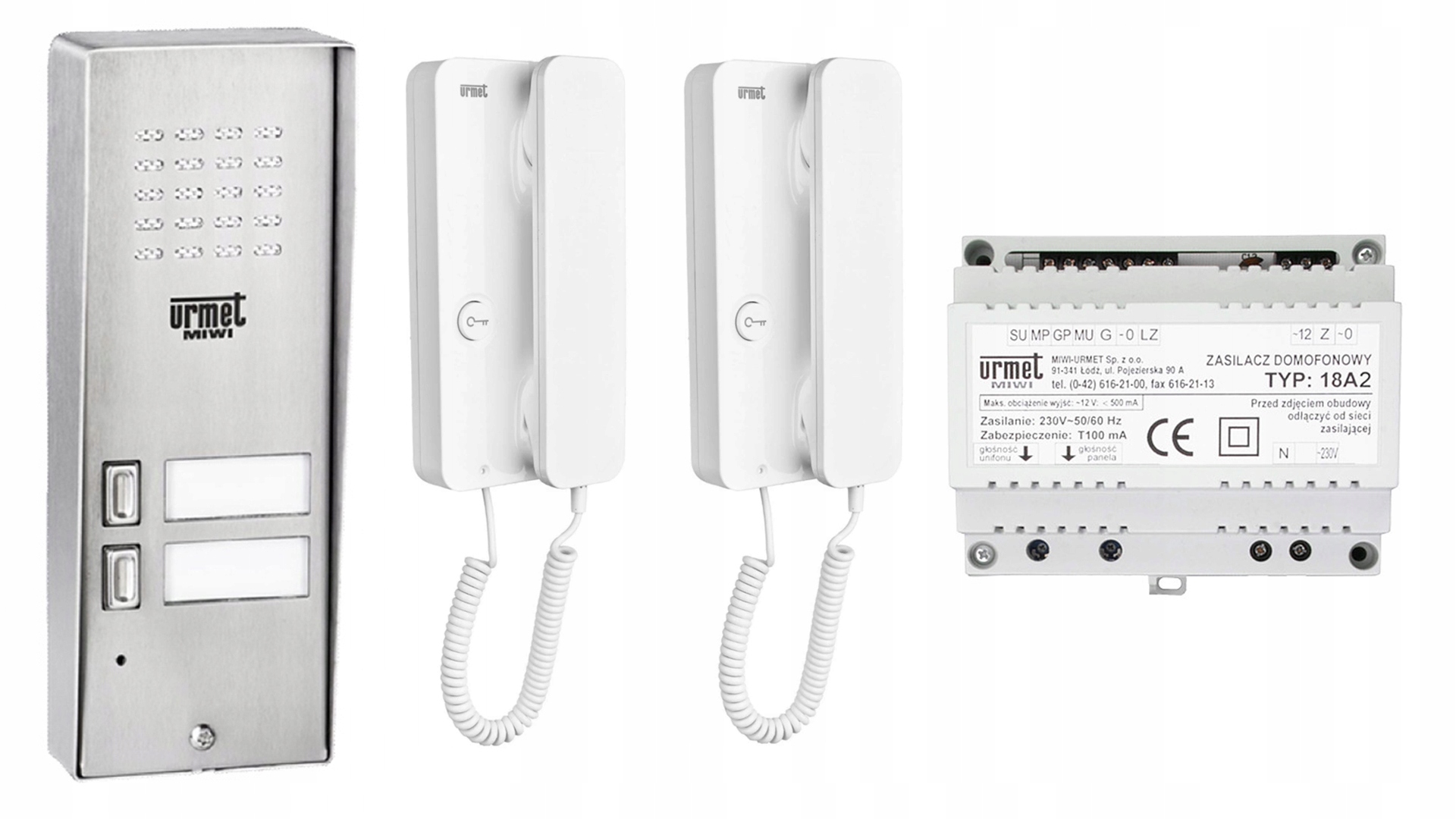 ZESTAW DOMOFONOWY DOMOFON MIWI URMET 5025/352 MIRO