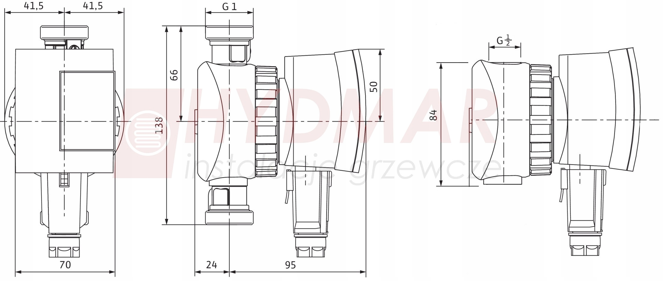 POMPA POMPKA CYRKULACYJNA DO WODY ENERGOOSZCZĘDNA Z ZAWORKAMI STAR-Z NOVA Marka Wilo