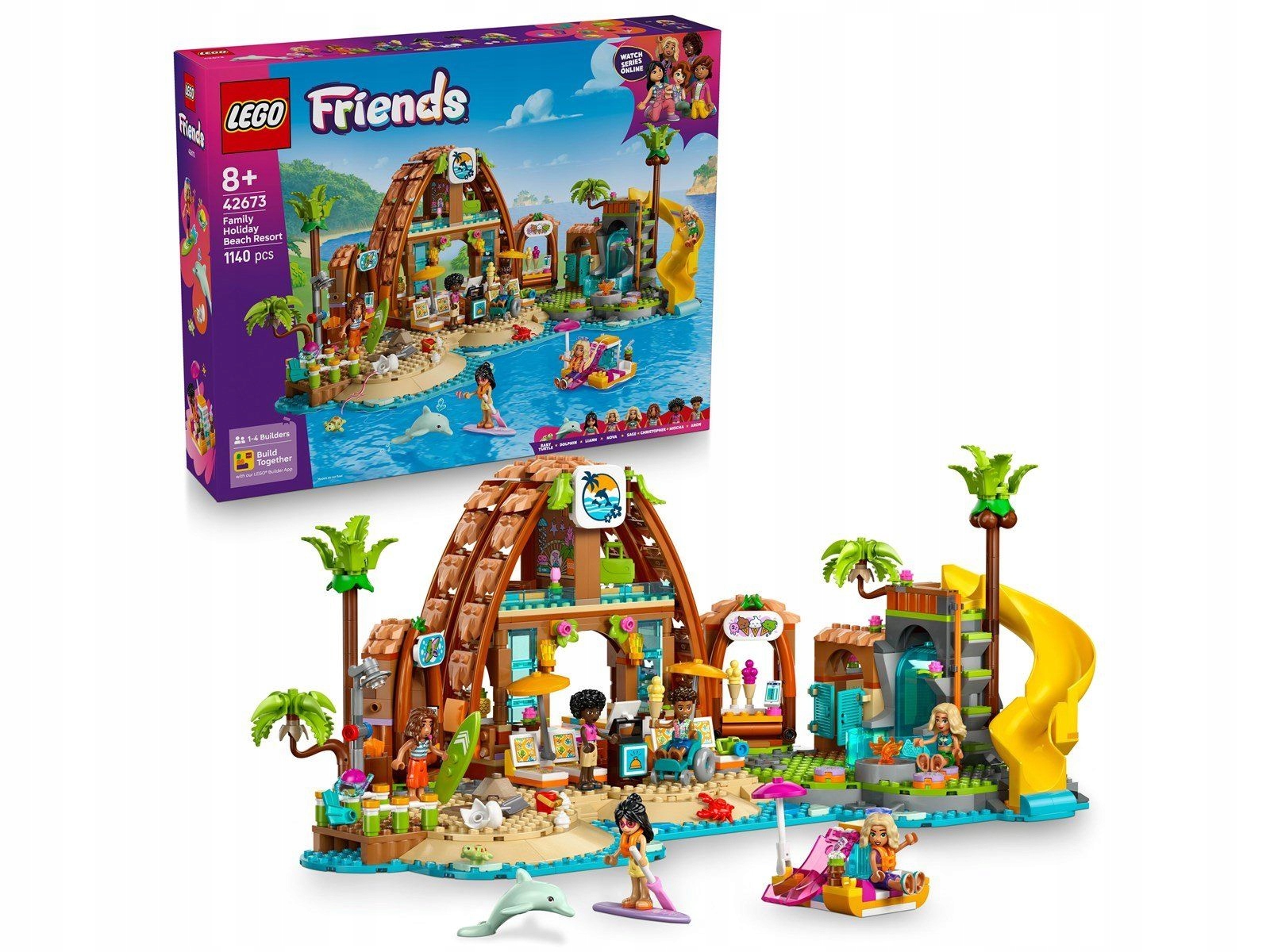 stavebnice Lego Friends 42673 Rodinná dovolená na pláži