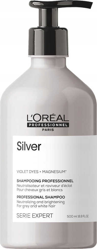 LOreal Silver Šampon pro šedivé a bílé vlasy 500 ml