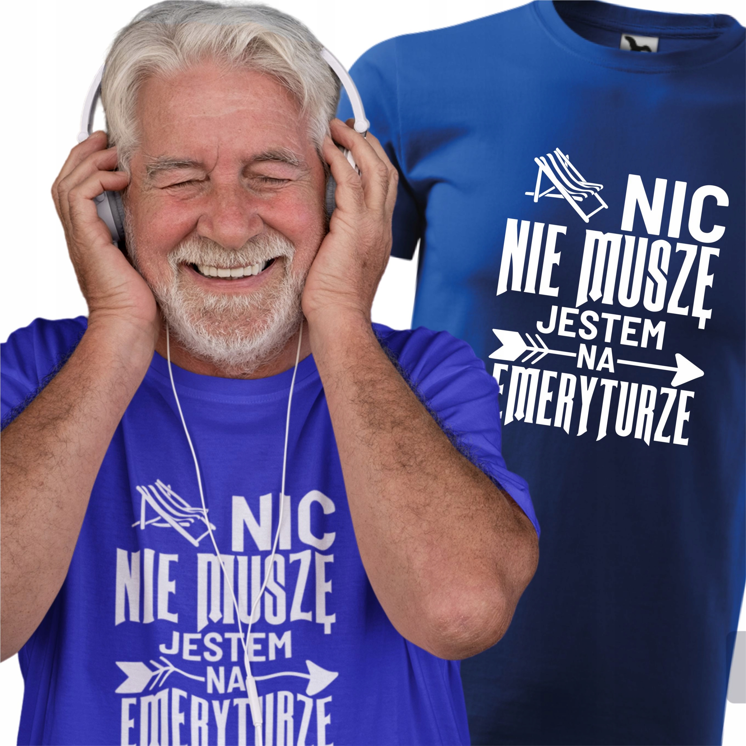 

Męska koszulka Emeryta Nic nie muszę XL