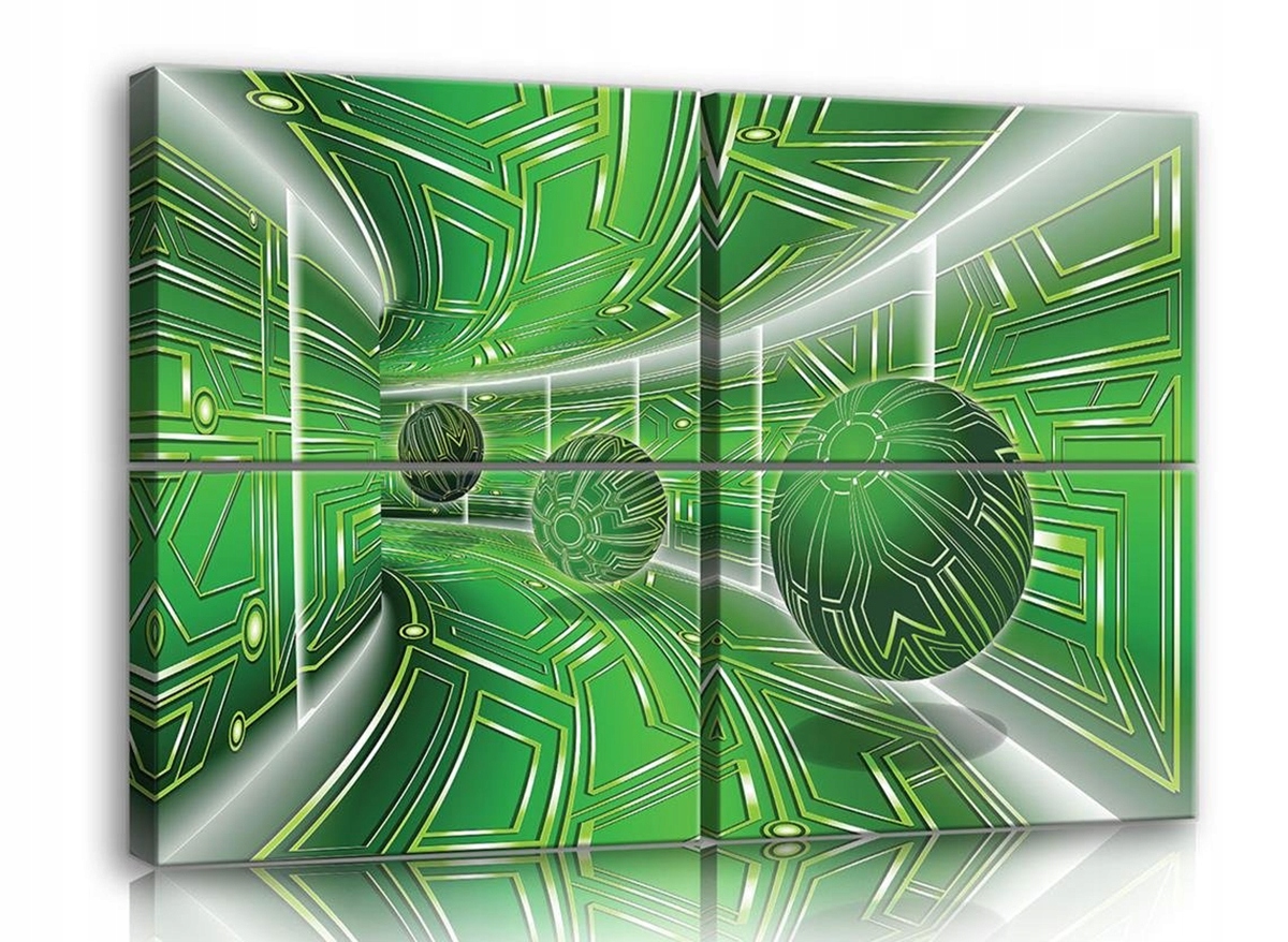 Obraz Na Plátne Canvas 120x80 Tunel Chodba 3D Gule Hĺbka Abstrakcia