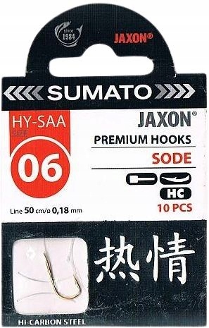 Haczyki Jaxon Sumato Hy-saa 06 Z Przyponem 0,18 mm
