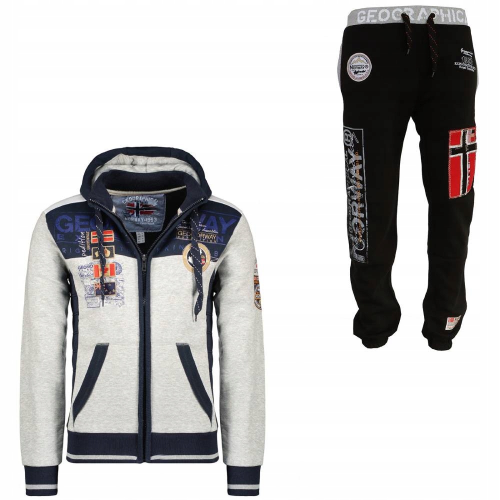 Geographical Norway souprava pánská Geday Myer Men 3XL šedá
