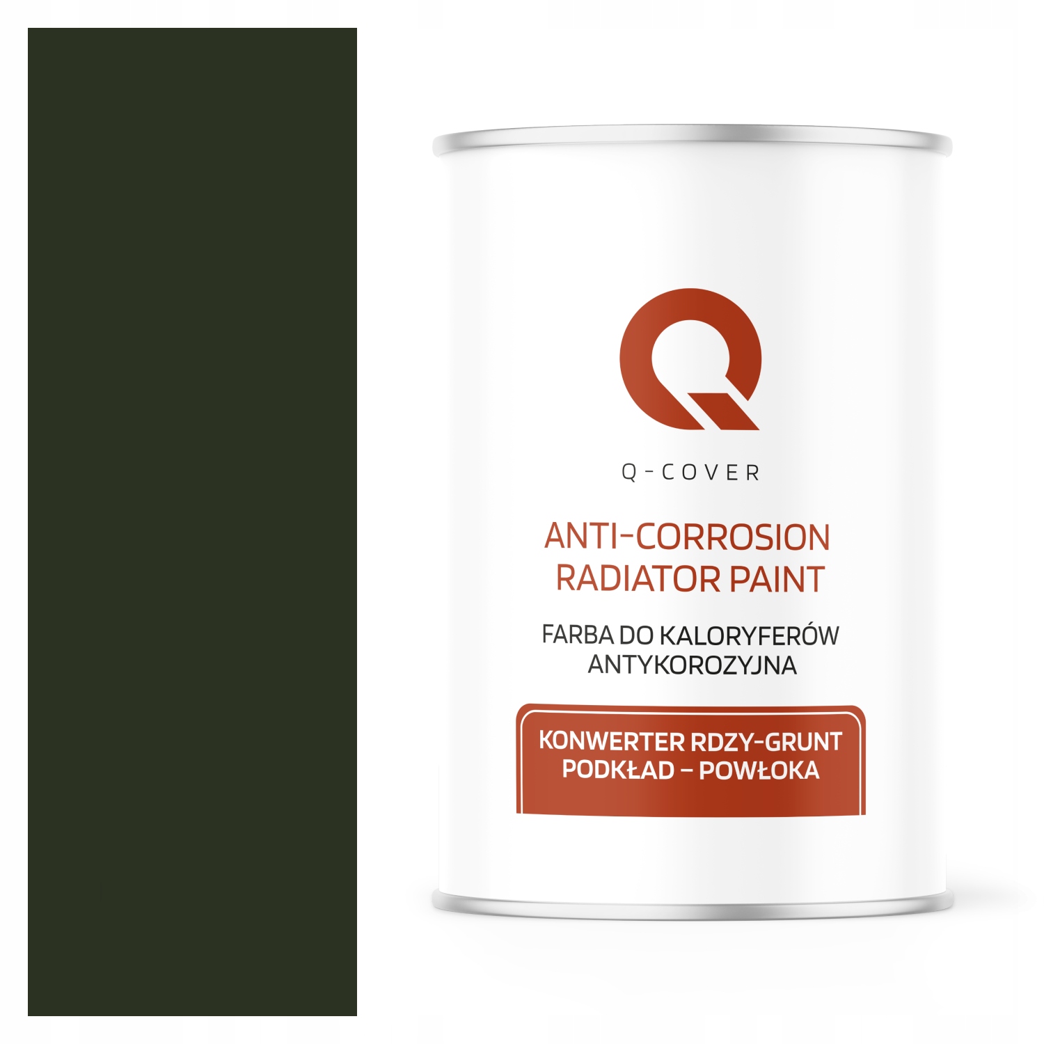 Barva pro radiátory Antikorozní Odolná 1L Lesklá zeleň 3v1
