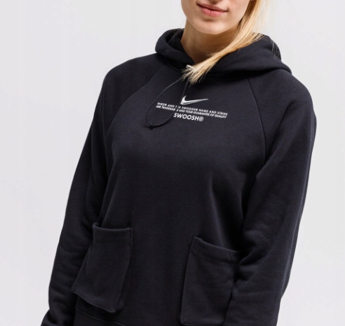 Mikina Nike Sportswear Swoosh Hoodie černá velikost S