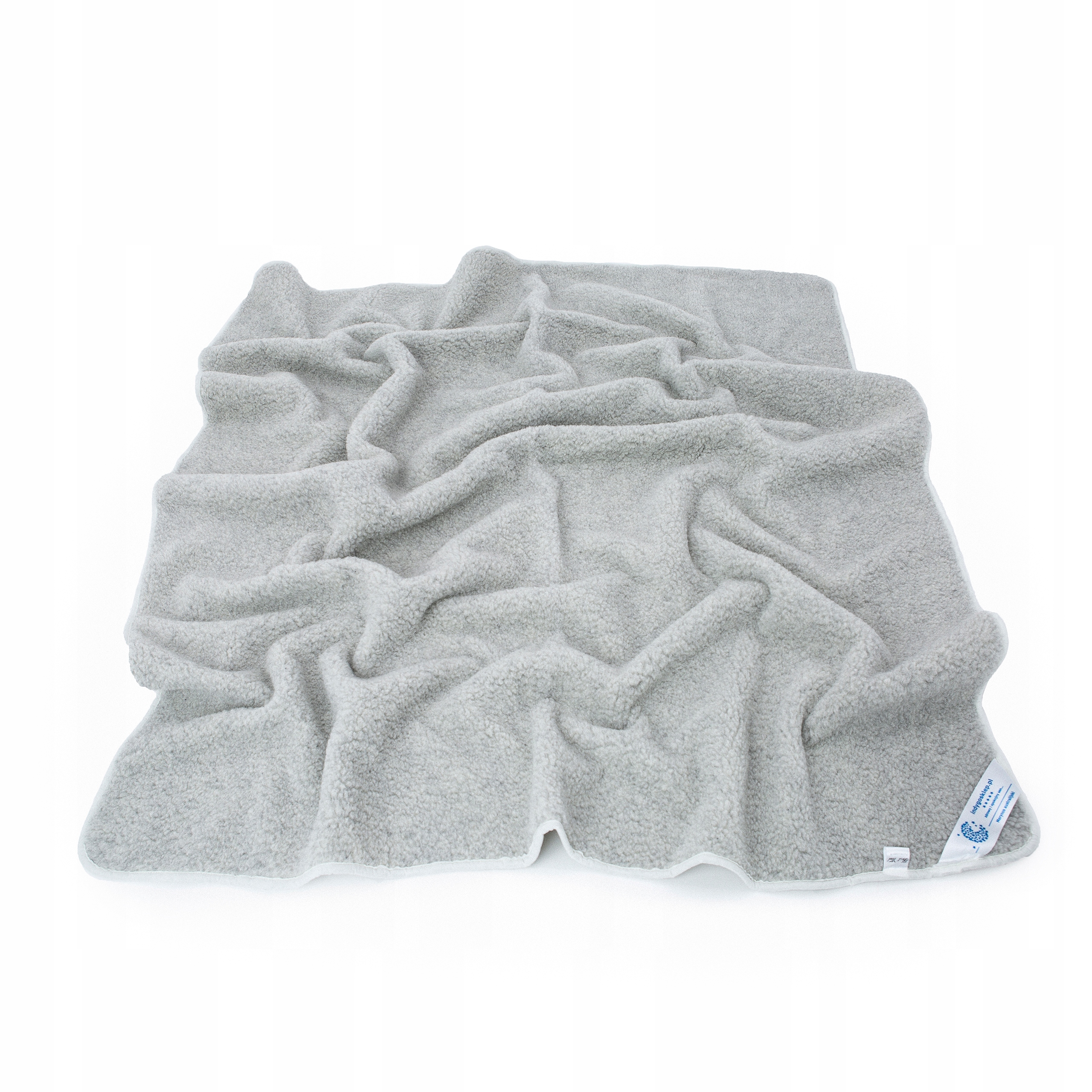 

Koc Wełniany 160x200 Wełna Merynos Tumbler Szary