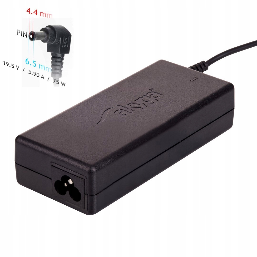Zasilacz sieciowy Akyga AK-ND-19 do notebooka Sony (19,5 V; 3,9 A; 75W; 6.5