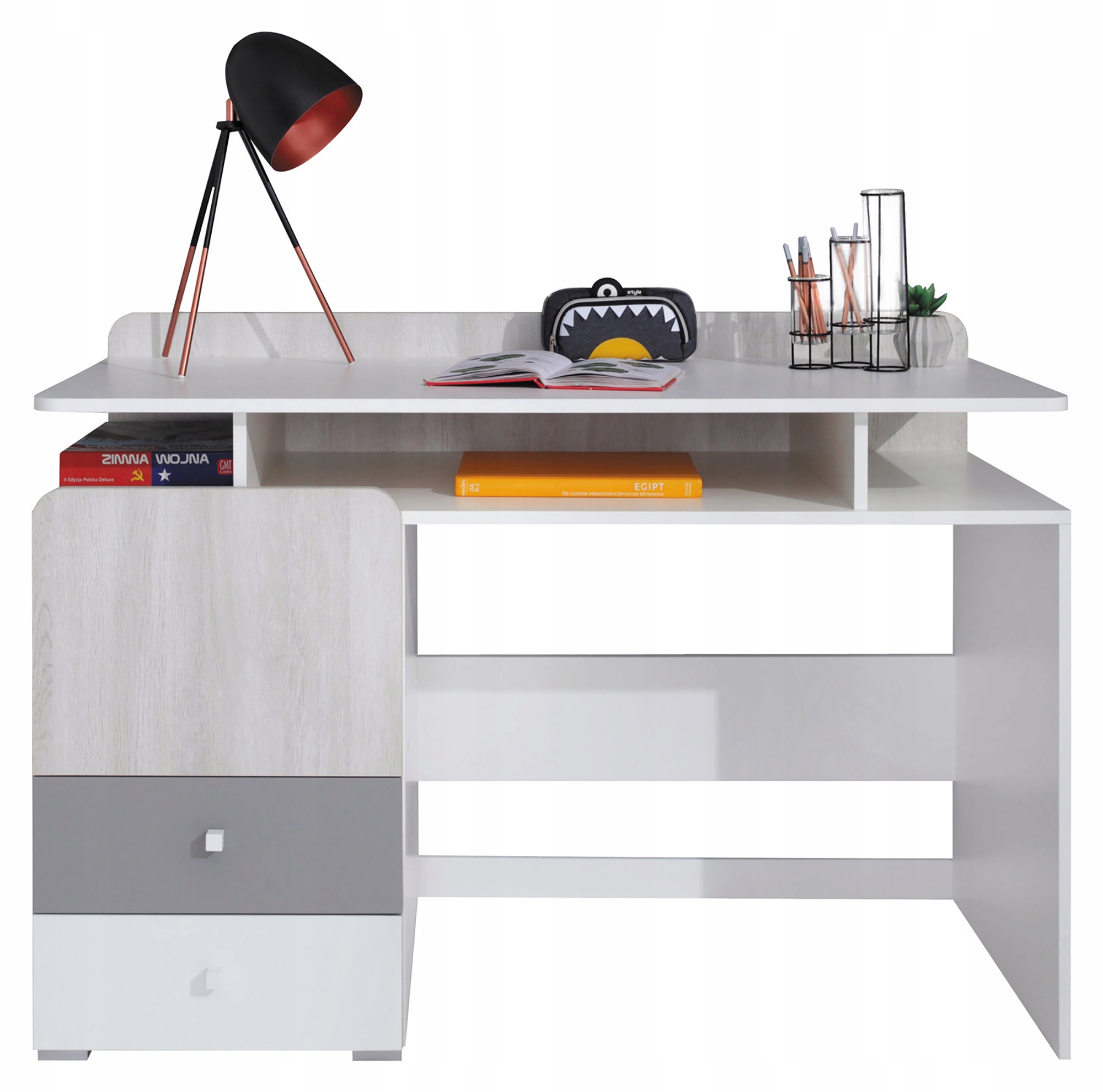 COMO Biurko z szufladami oraz nadstawką CM9