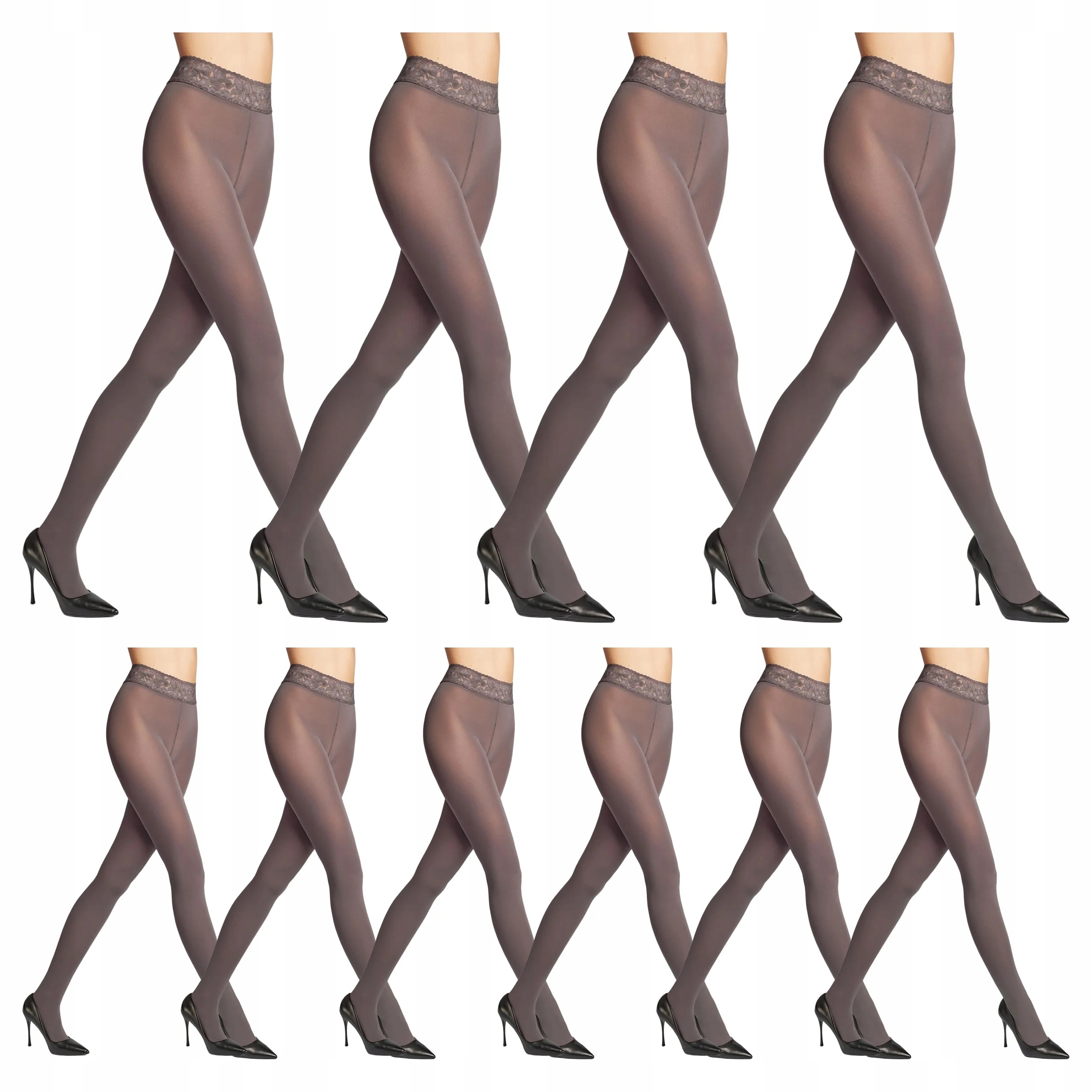 10 x Punčocháče Erotic Vita Bassa 100 den Marilyn Grigio 1/2