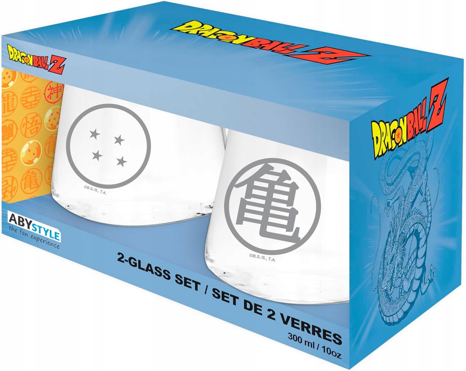Dragon Ball Zestaw 2 Szklanek 300 ML Kame & Dragon Ball Europe