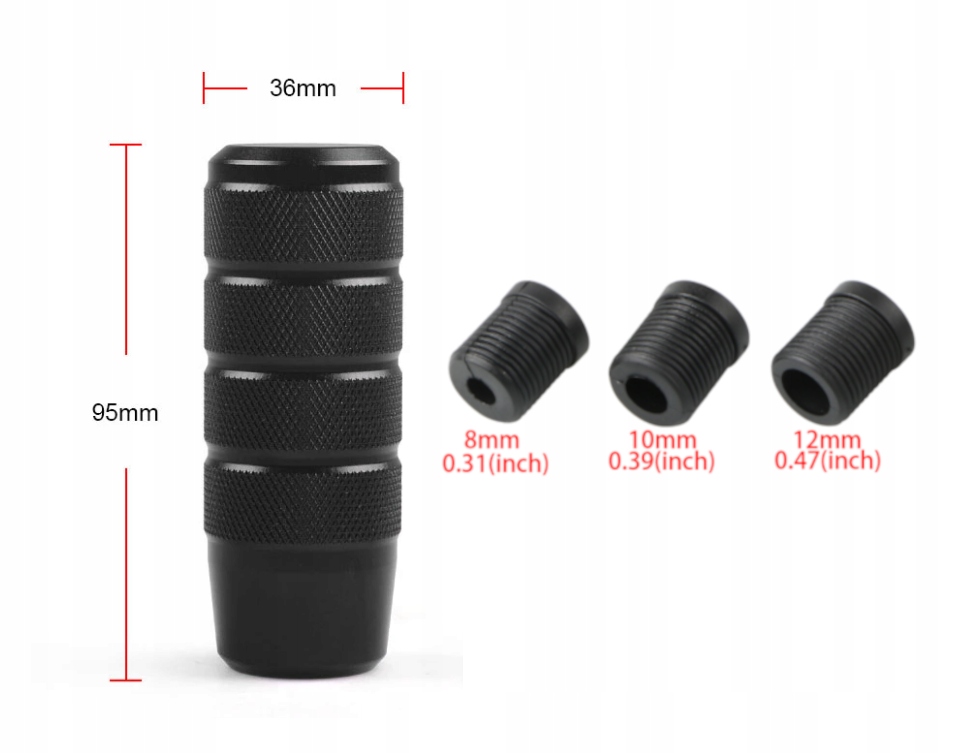 Gałka zmiany biegów UNIWERSALNA Tuning 95mm Nibieski Stan opakowania oryginalne