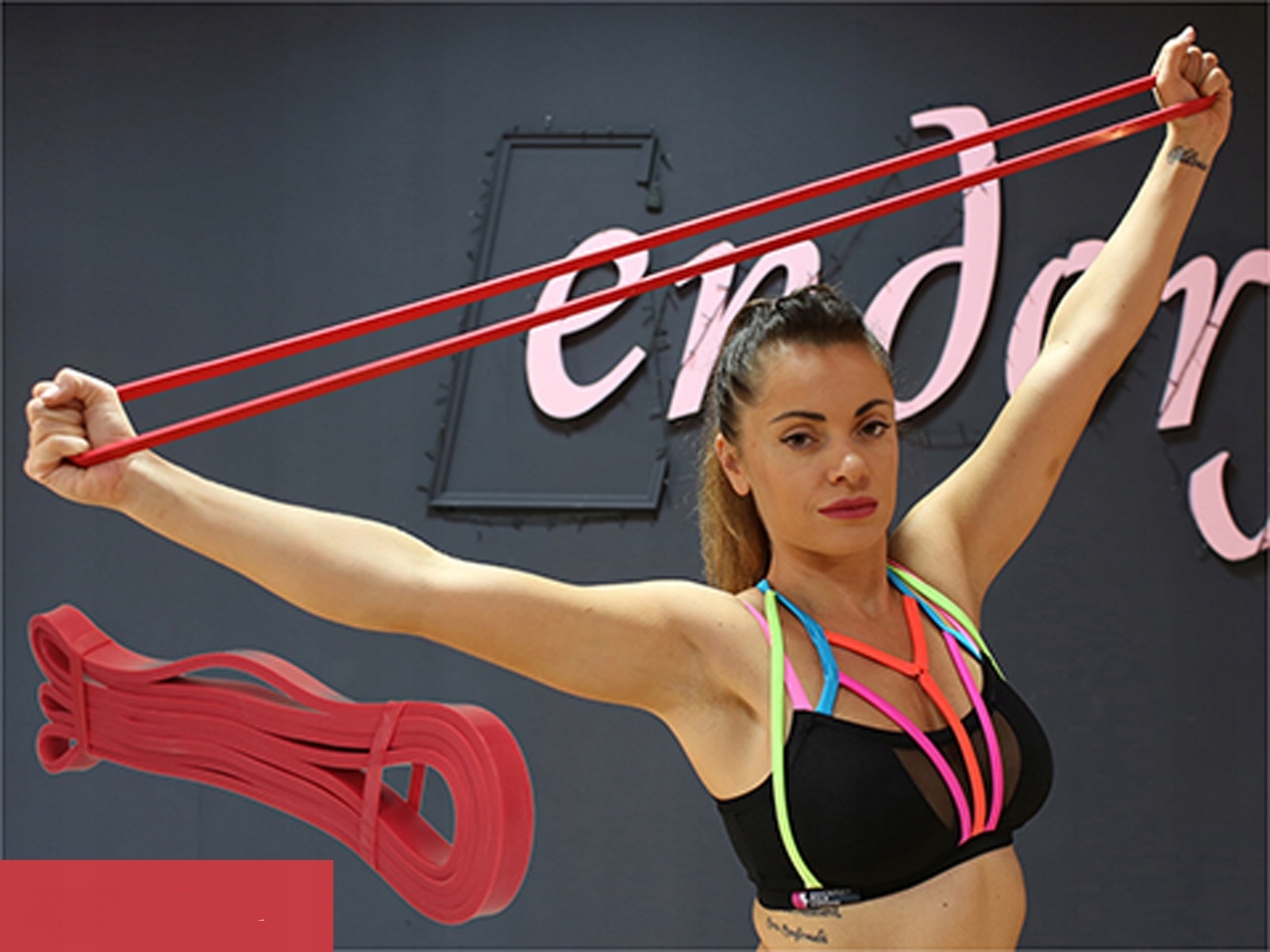 047 ZESTAW 4 GUM TAŚM POWER BAND FITNESS CROSSFIT Grubość 5 mm