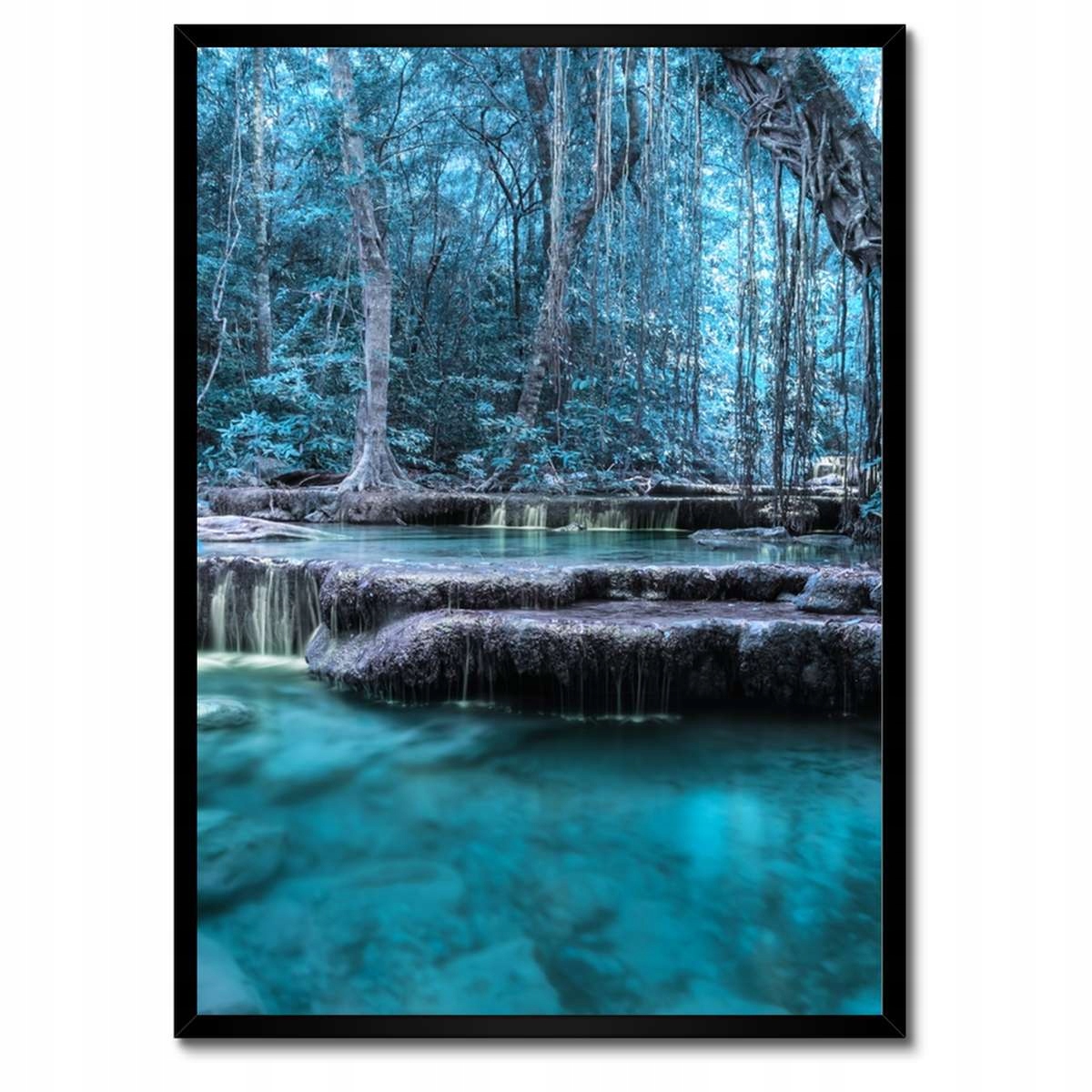 Plakáty v rámu 50x70 Erawan Modrý vodopád
