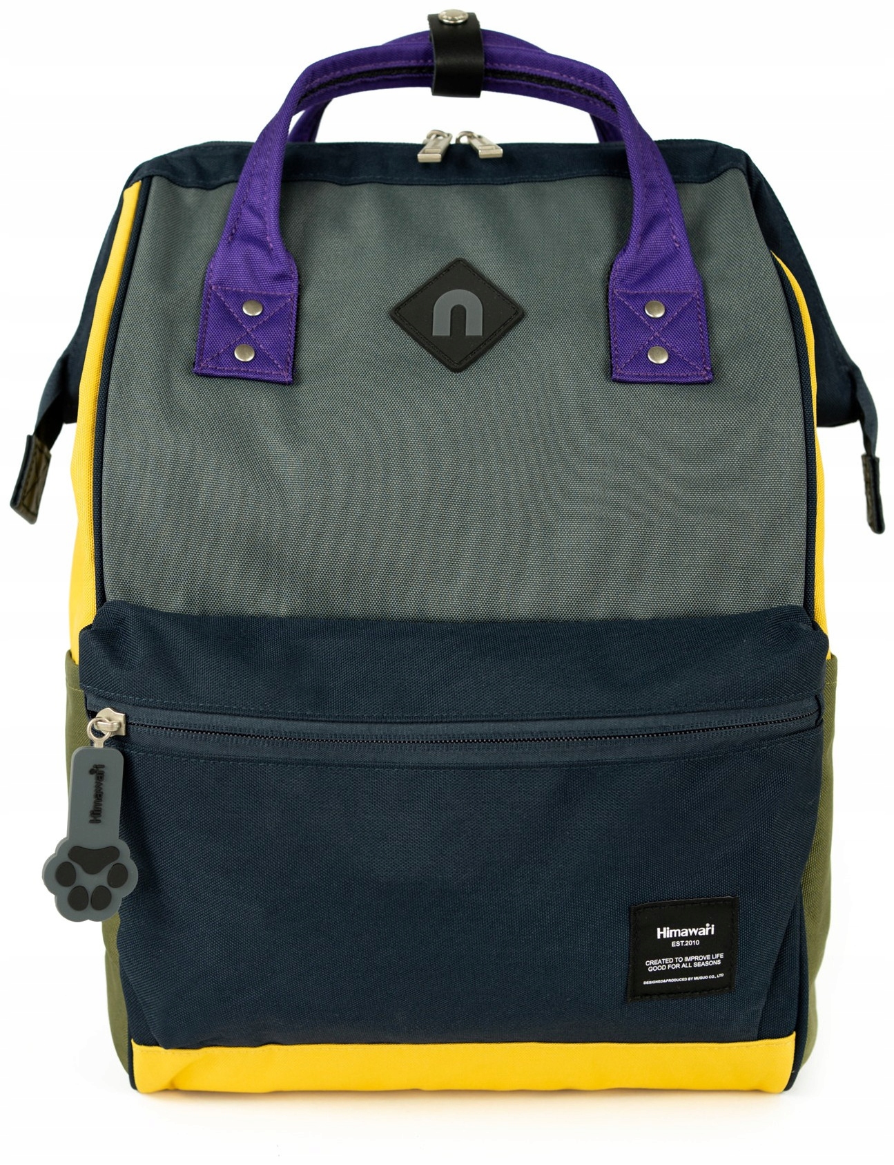 Batoh na notebook Himawari Kitten M prostorný, multifunkční, grafitový