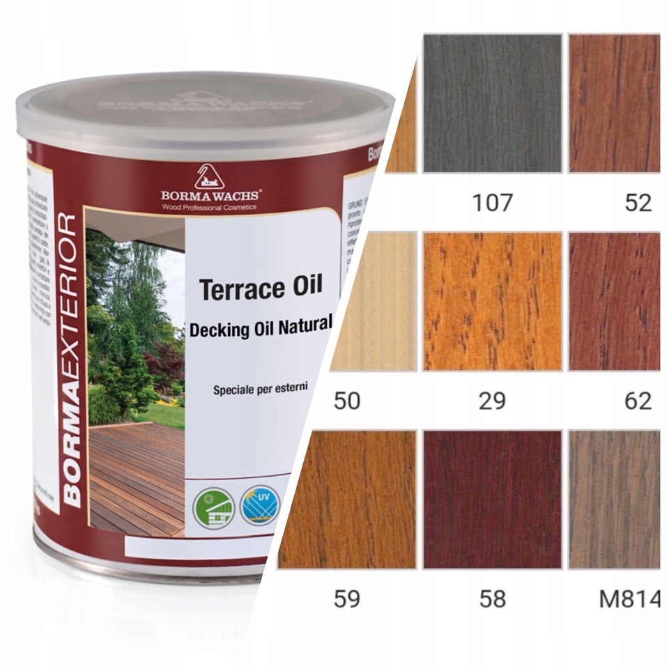 

Olej do tarasów Tarasowy Barwiony 1L Borma