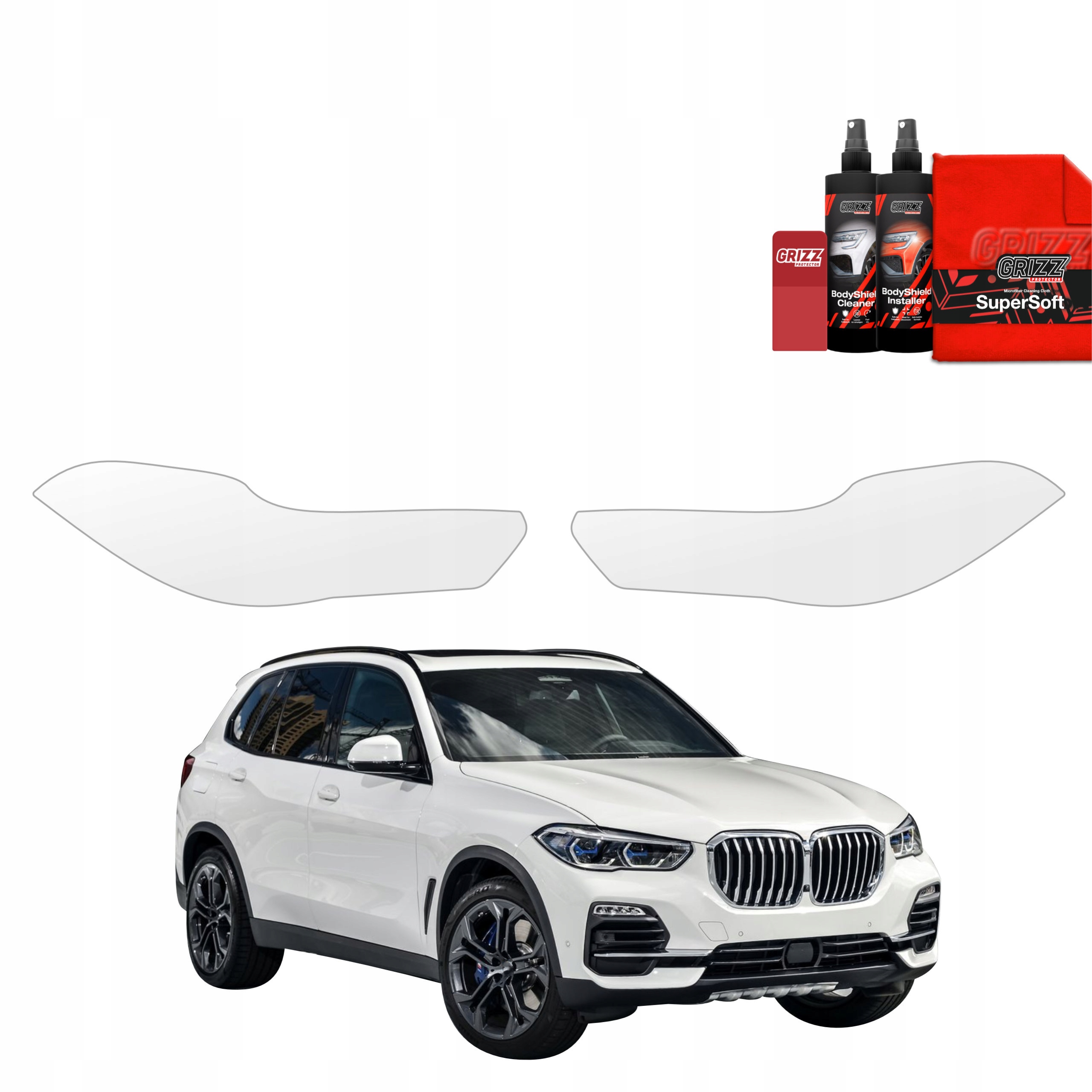 2v1 Fólie Ppf dýha na lampy pro Bmw X5 (2018-2023)